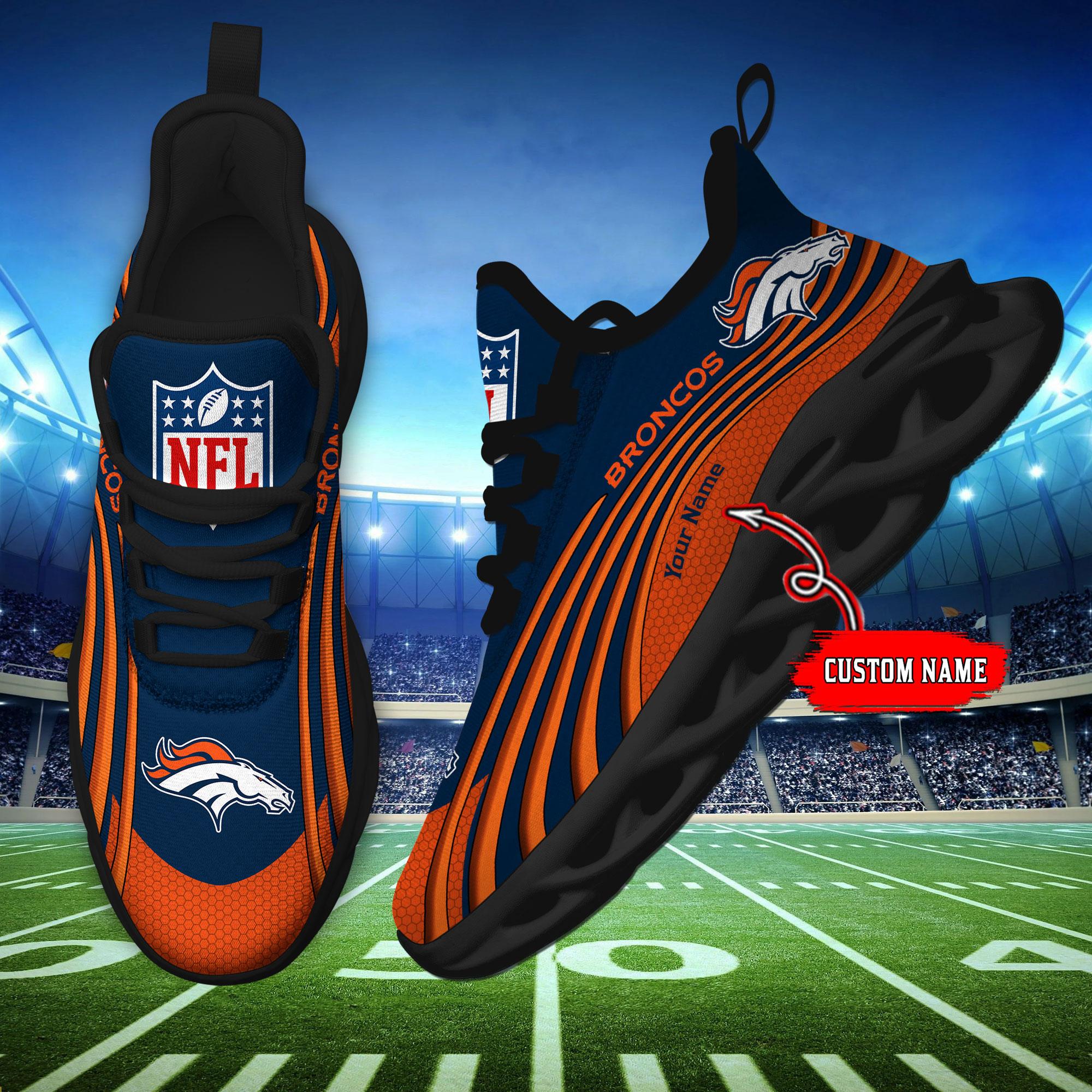 Personalized Denver Broncos Max Soul Shoes Sneakers for Men And Women – NFL Football Fan Shoes, Team Sneakers - Image 6