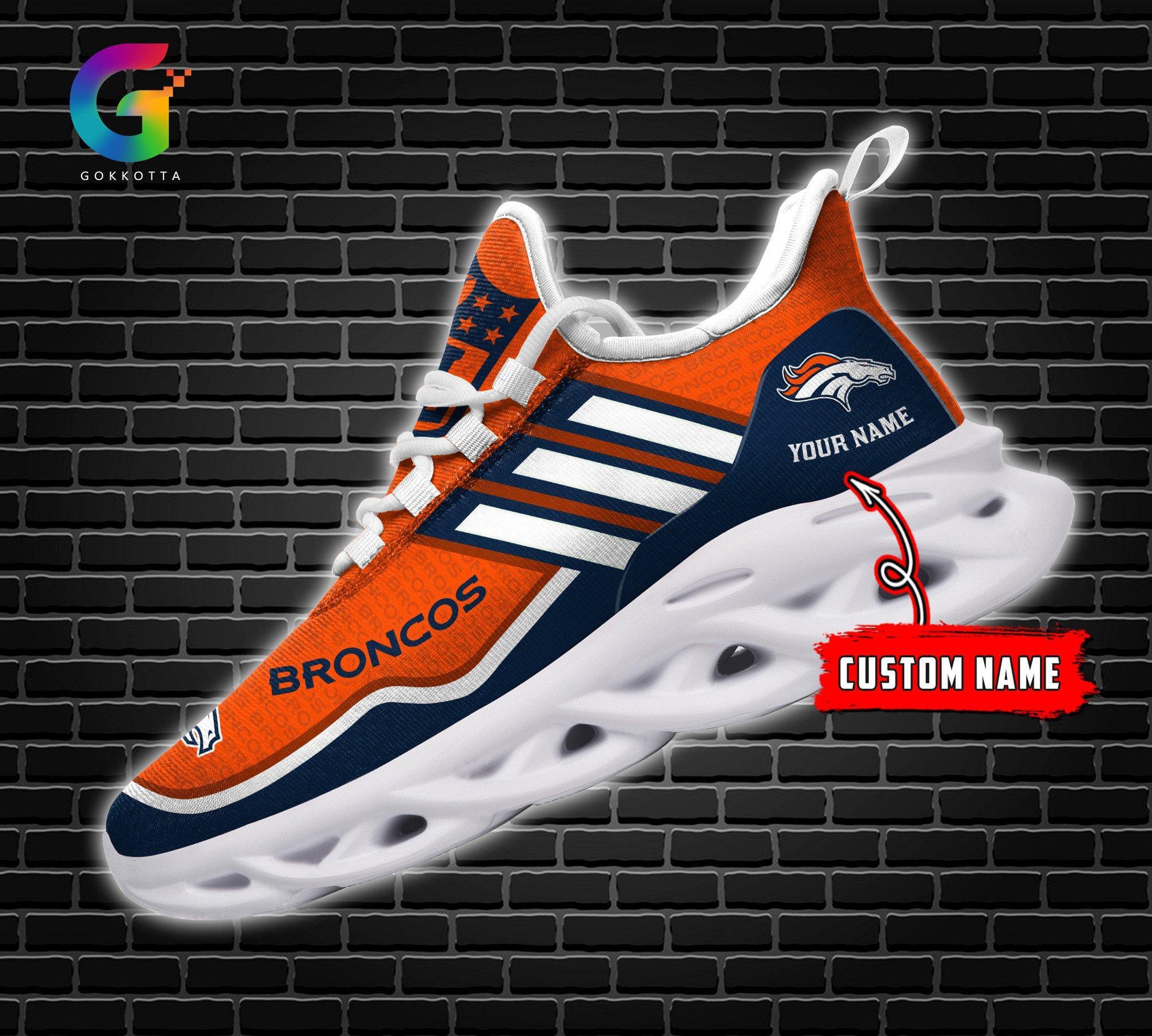 Personalized Denver Broncos Max Soul Shoes Sneakers for Men And Women – NFL Football Fan Shoes, Team Sneakers - Image 4