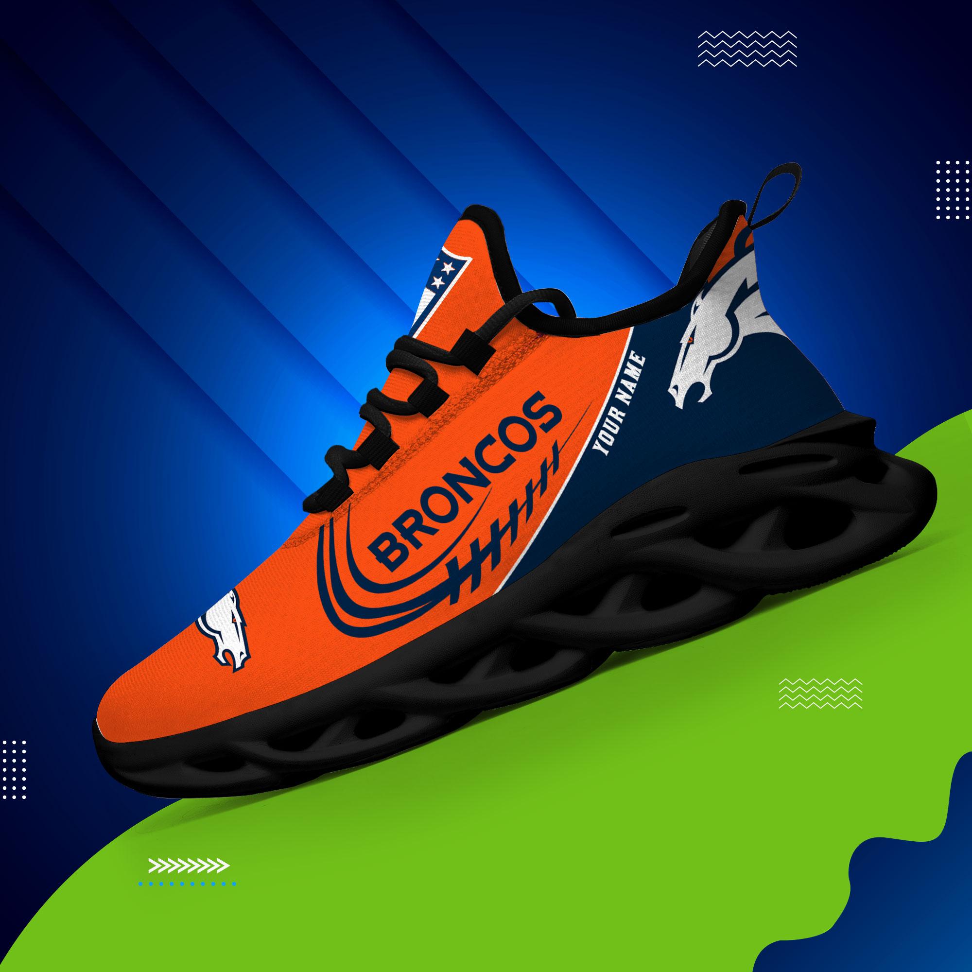 Personalized Denver Broncos Max Soul Shoes Sneakers for Men And Women – NFL Football Fan Shoes, Team Sneakers - Image 3