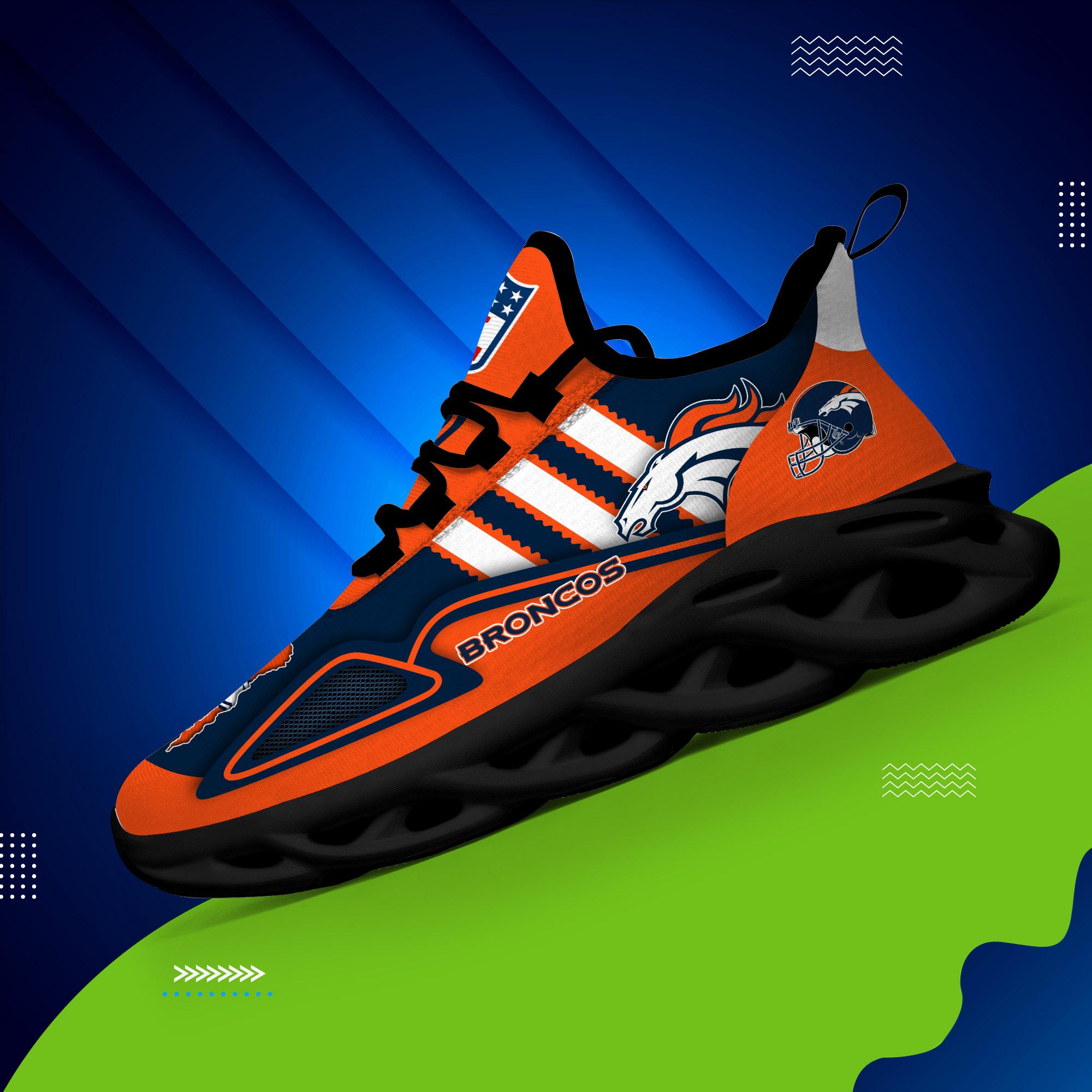 Personalized Denver Broncos Max Soul Shoes Sneakers for Men And Women – NFL Football Fan Shoes, Team Sneakers - Image 3