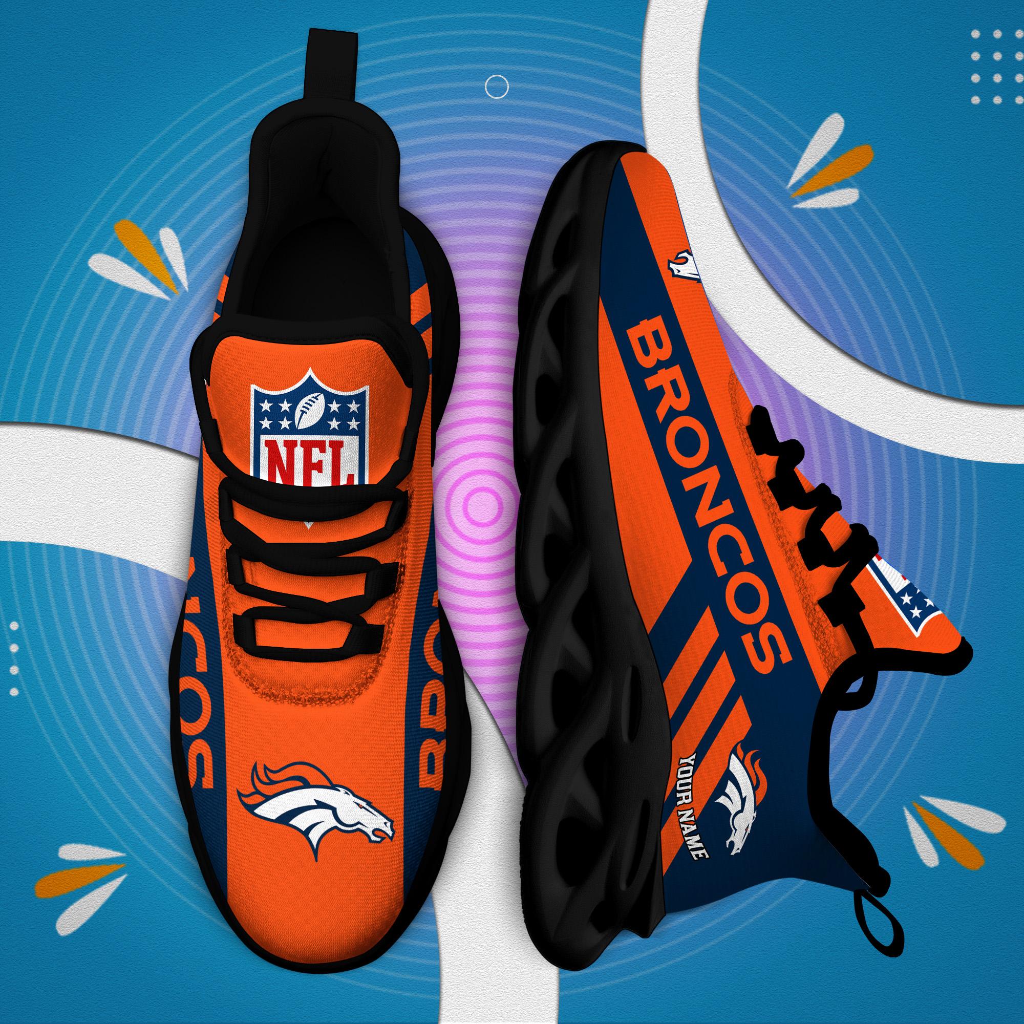 Personalized Denver Broncos Max Soul Shoes Sneakers for Men And Women – NFL Football Fan Shoes, Team Sneakers - Image 6