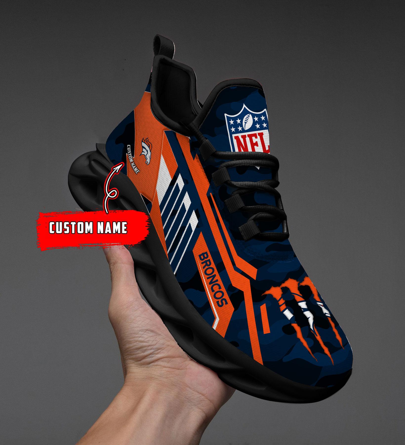 Personalized Denver Broncos Max Soul Shoes Sneakers for Men And Women – NFL Football Fan Shoes, Team Sneakers - Image 8