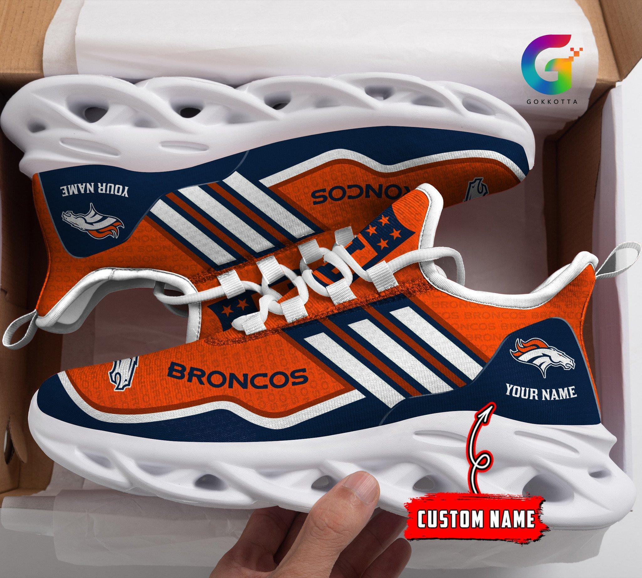 Personalized Denver Broncos Max Soul Shoes Sneakers for Men And Women – NFL Football Fan Shoes, Team Sneakers - Image 3
