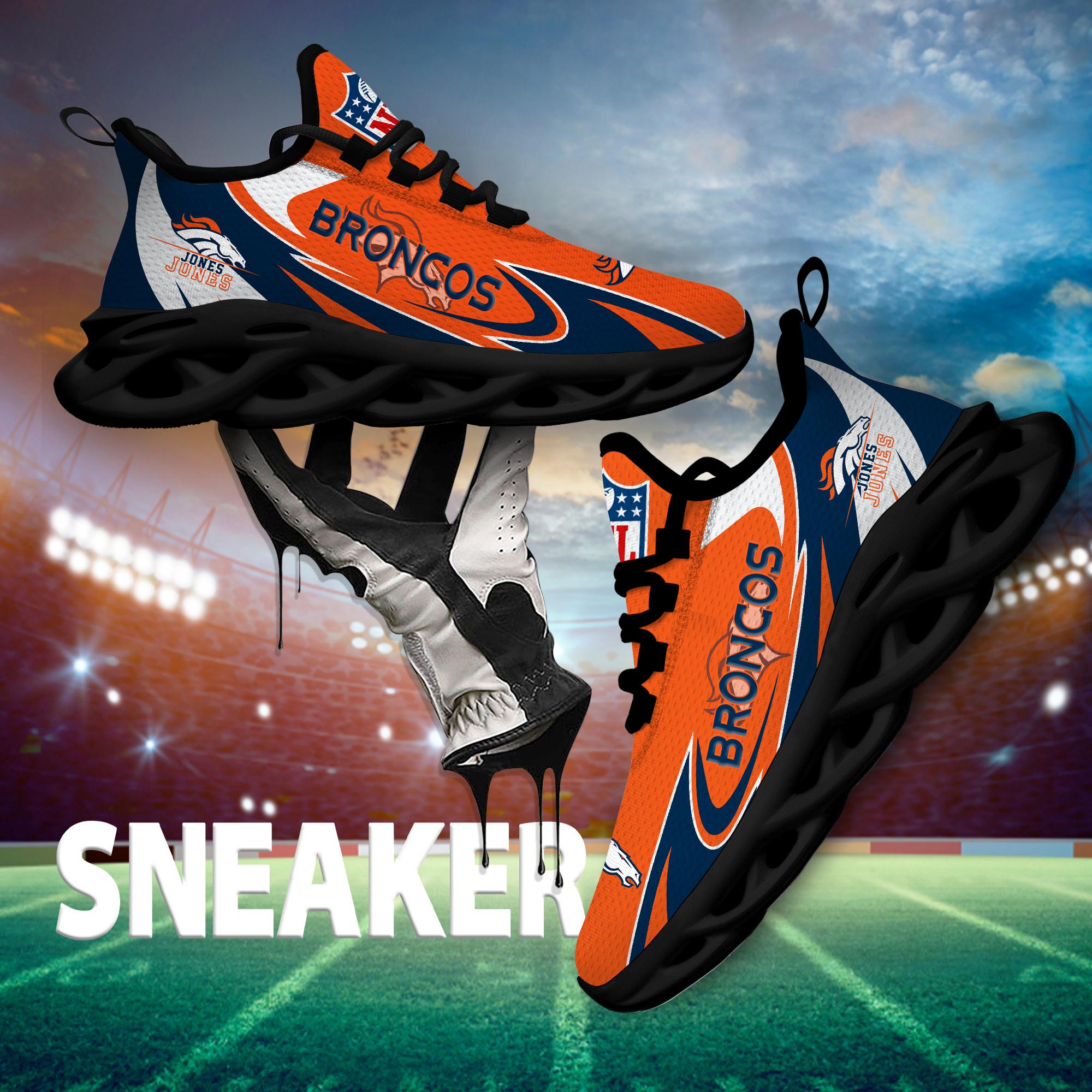 Personalized Denver Broncos Max Soul Shoes Sneakers for Men And Women – NFL Football Fan Shoes, Team Sneakers - Image 7