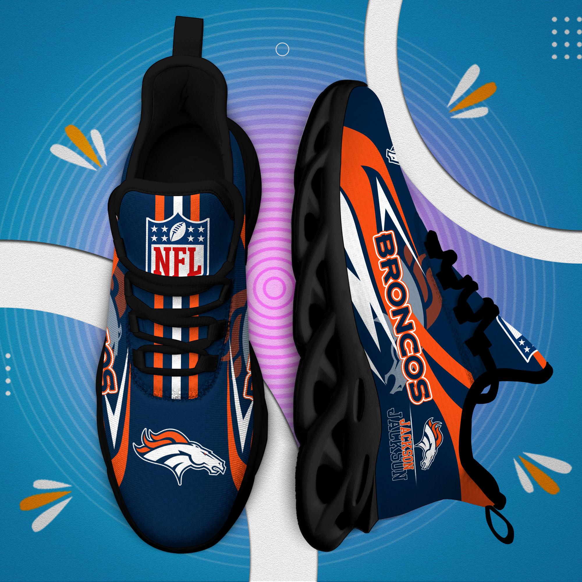Personalized Denver Broncos Max Soul Shoes Sneakers for Men And Women – NFL Football Fan Shoes, Team Sneakers - Image 5