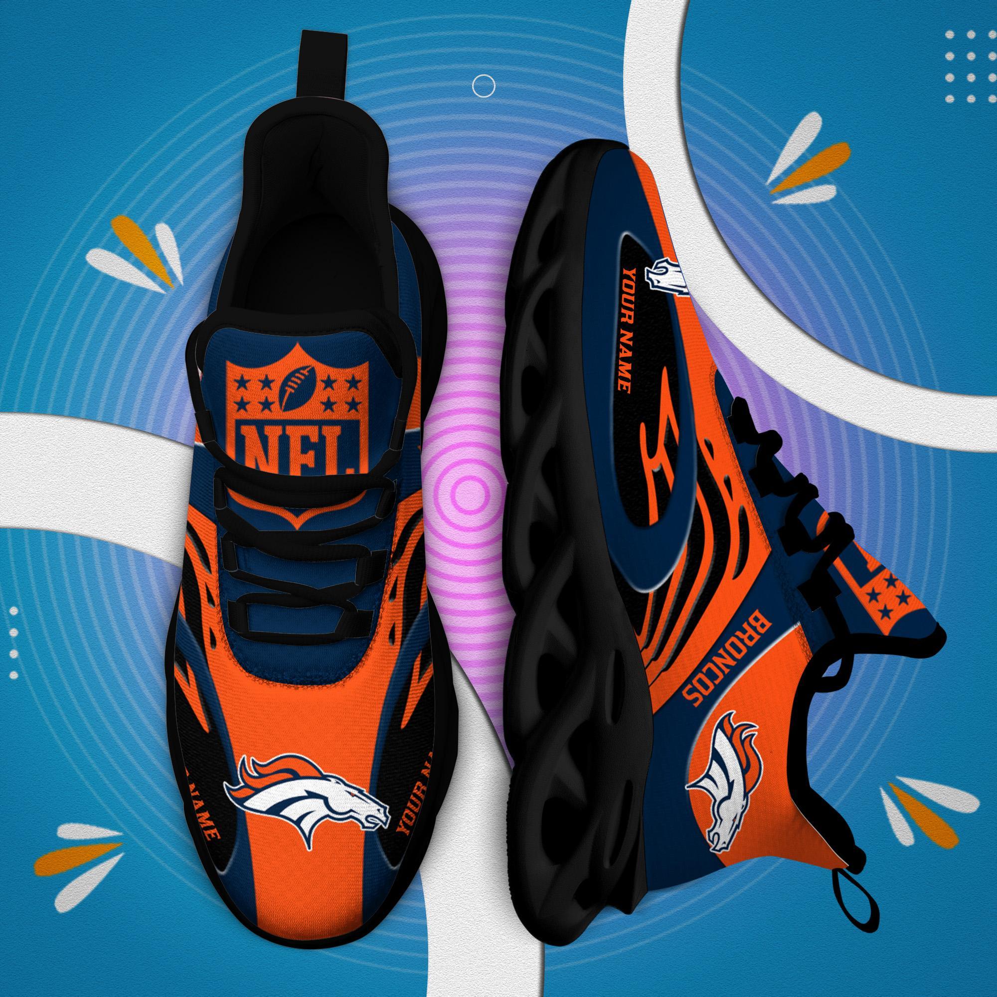 Personalized Denver Broncos Max Soul Shoes Sneakers for Men And Women – NFL Football Fan Shoes, Team Sneakers - Image 8