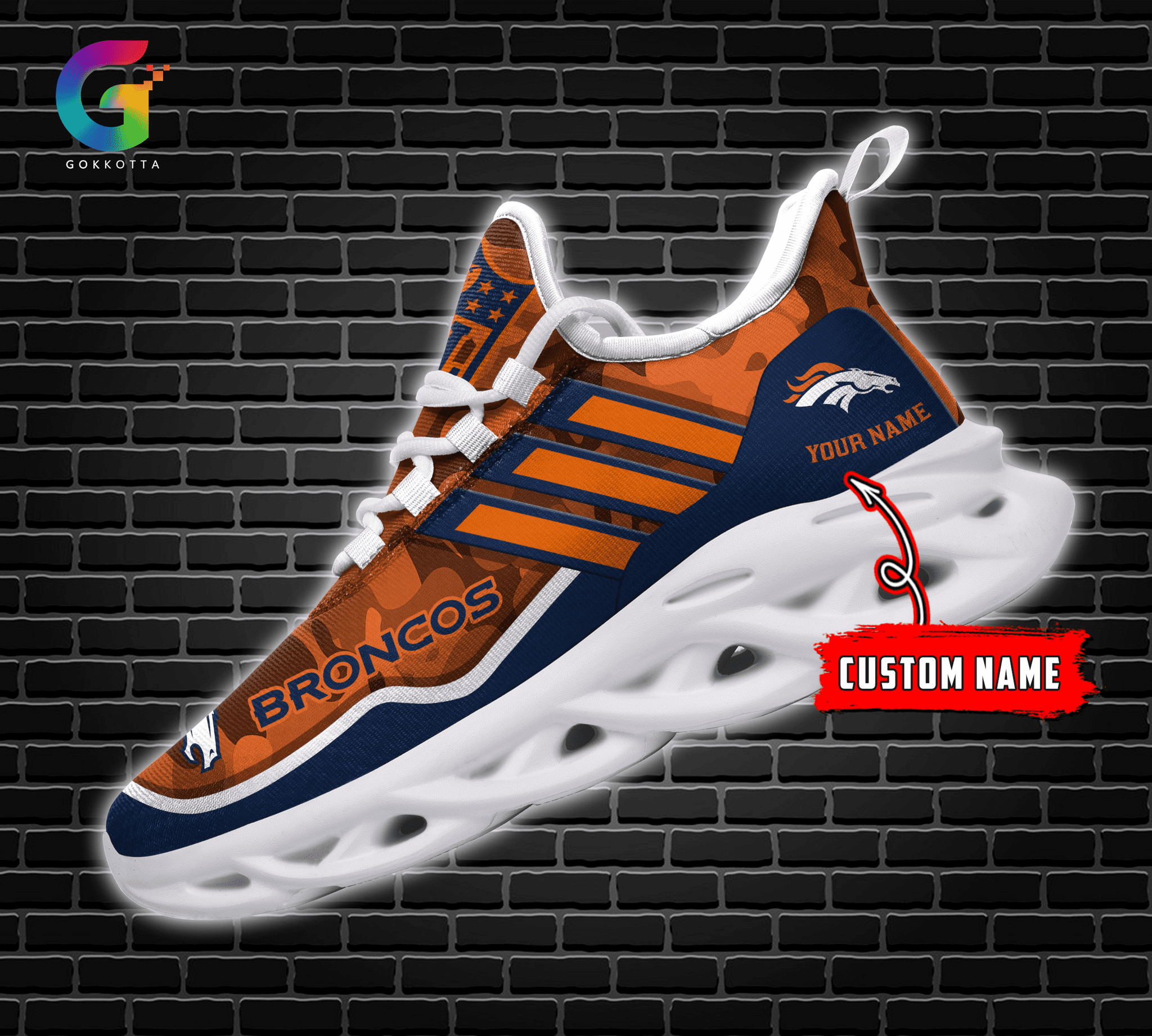 Personalized Denver Broncos Max Soul Shoes Sneakers for Men And Women – NFL Football Fan Shoes, Team Sneakers - Image 5