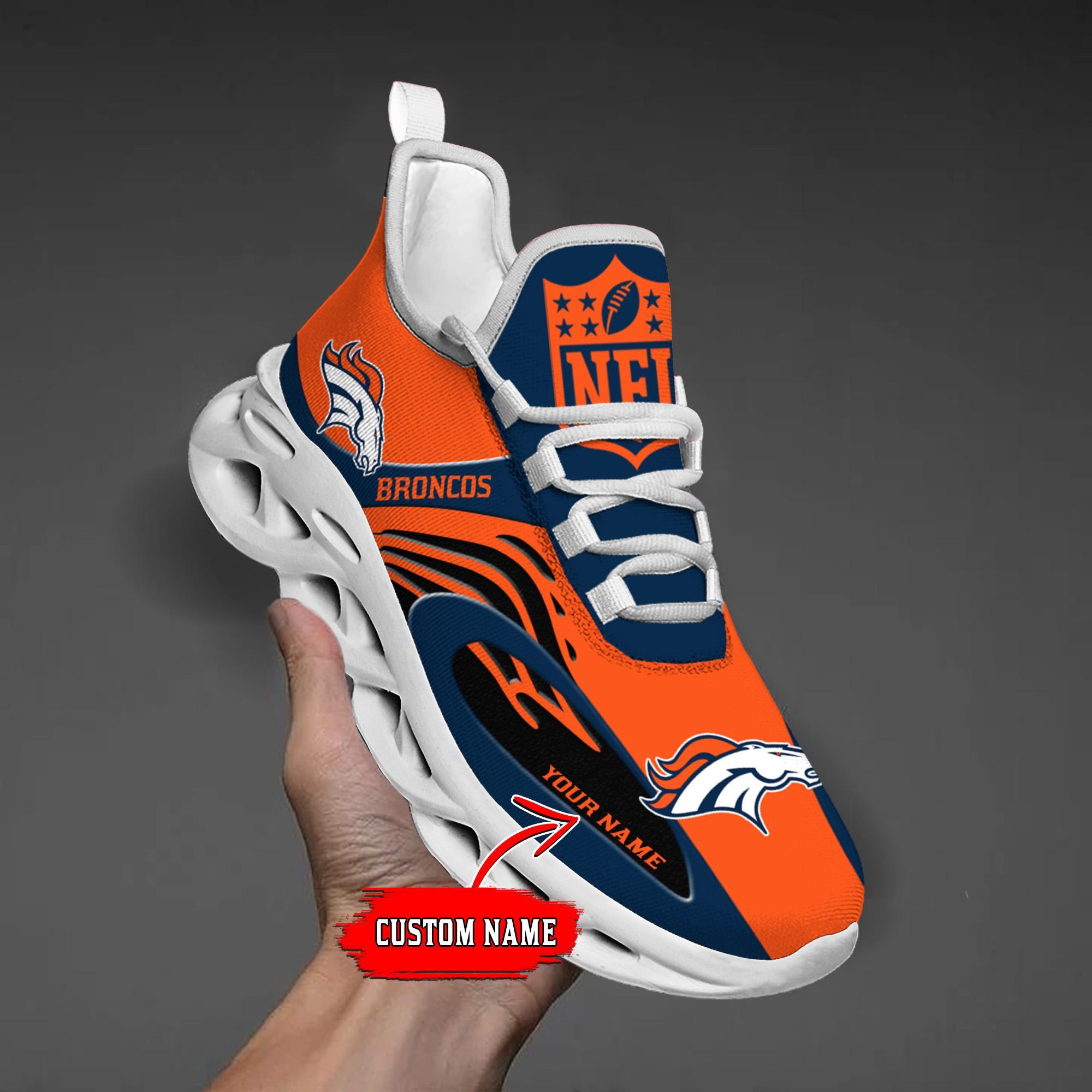 Personalized Denver Broncos Max Soul Shoes Sneakers for Men And Women – NFL Football Fan Shoes, Team Sneakers - Image 3