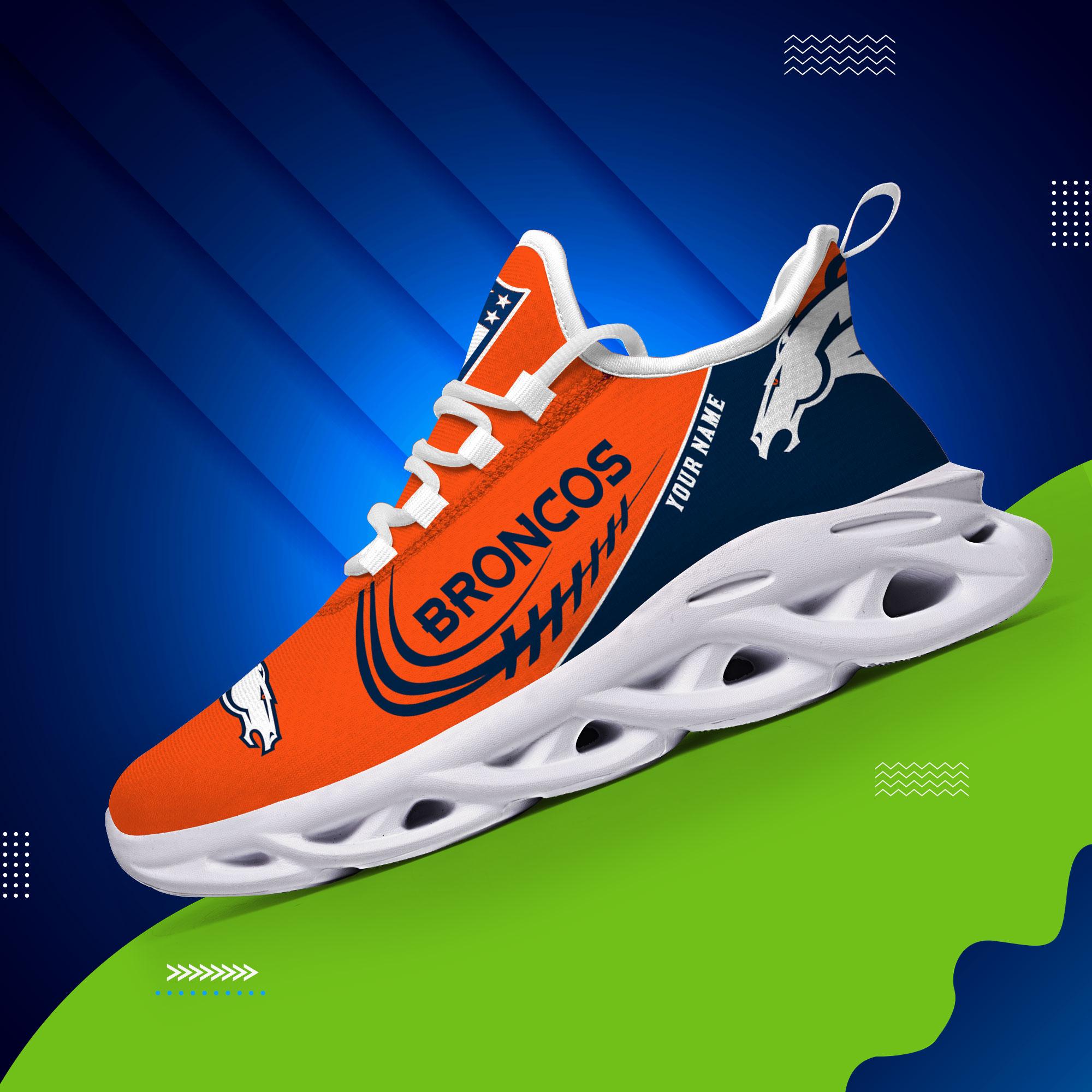 Personalized Denver Broncos Max Soul Shoes Sneakers for Men And Women – NFL Football Fan Shoes, Team Sneakers - Image 4