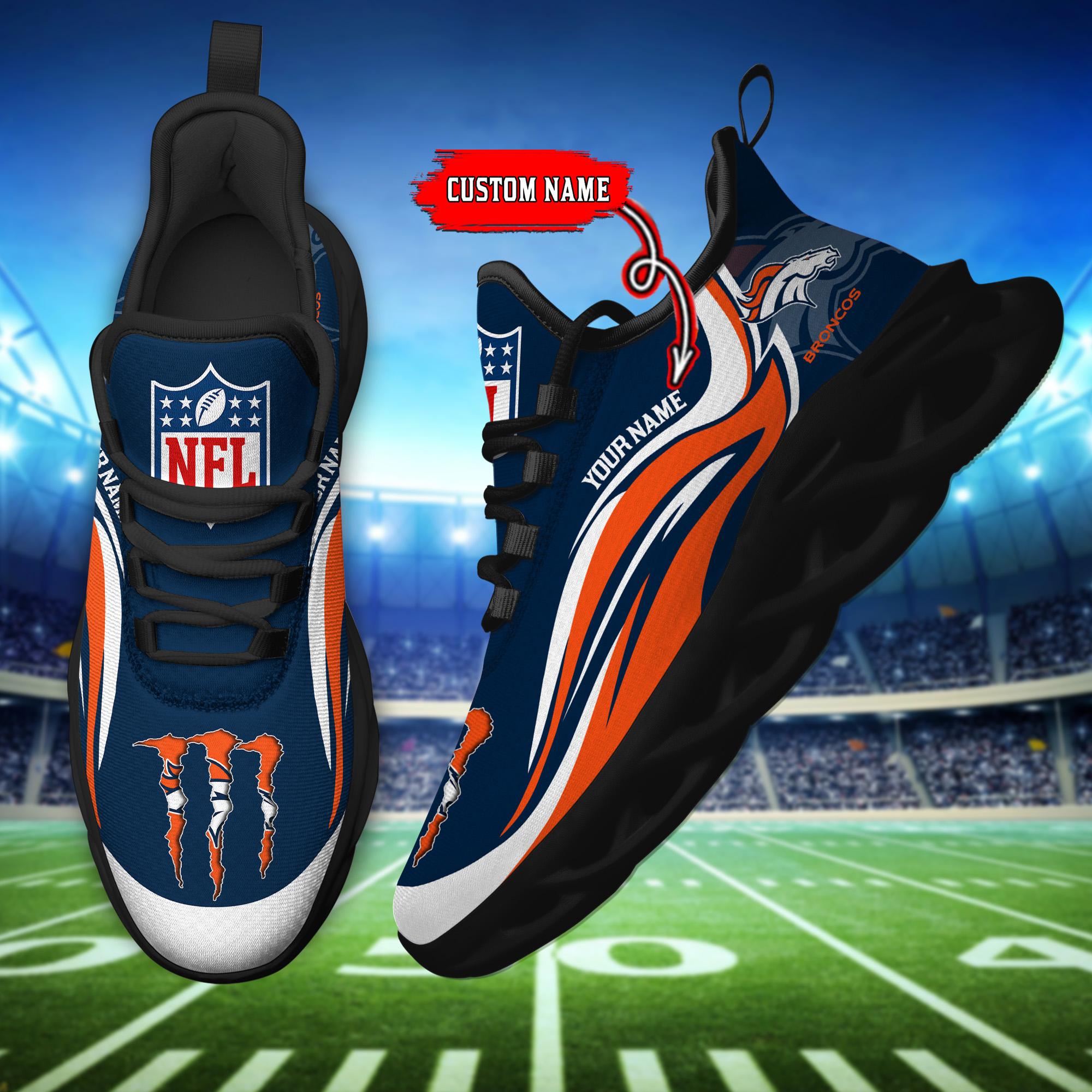 Personalized Denver Broncos Max Soul Shoes Sneakers for Men And Women – NFL Football Fan Shoes, Team Sneakers - Image 5