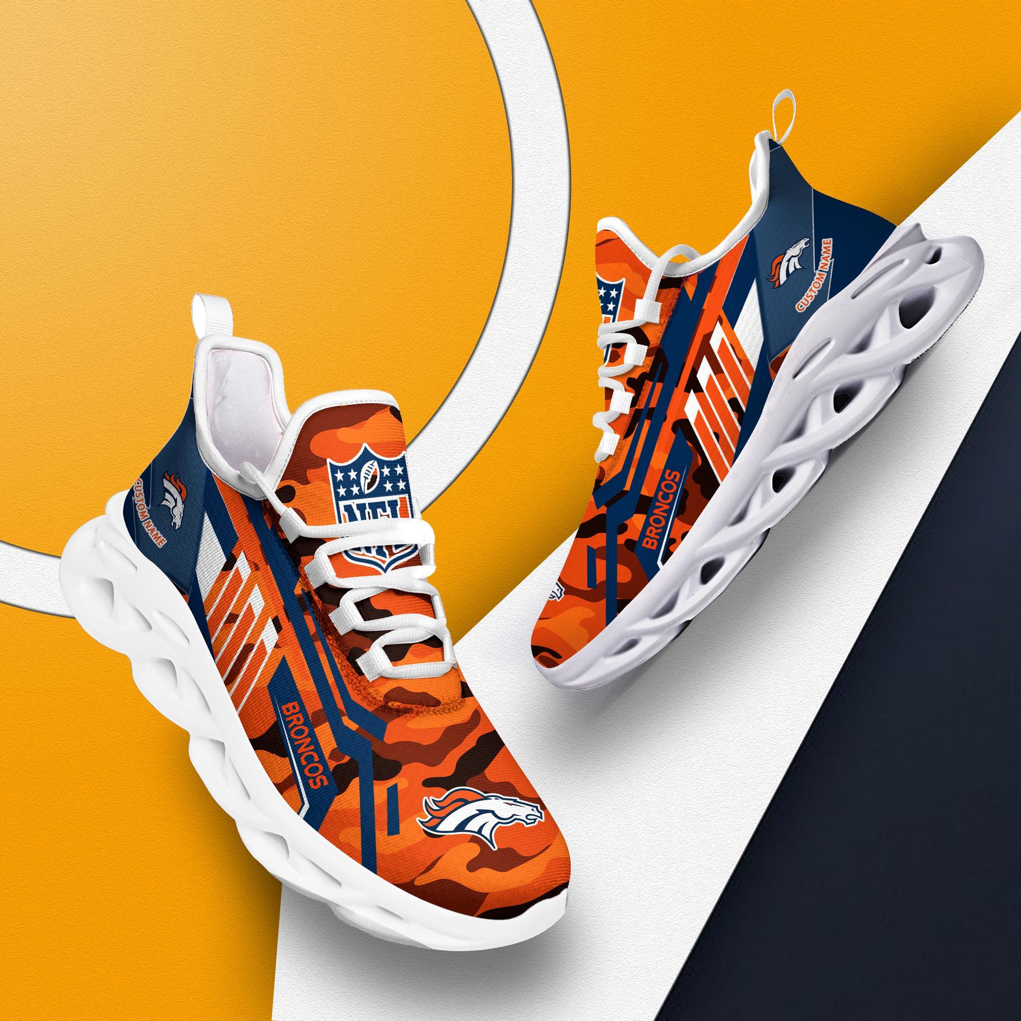 Personalized Denver Broncos Max Soul Shoes Sneakers for Men And Women – NFL Football Fan Shoes, Team Sneakers - Image 3