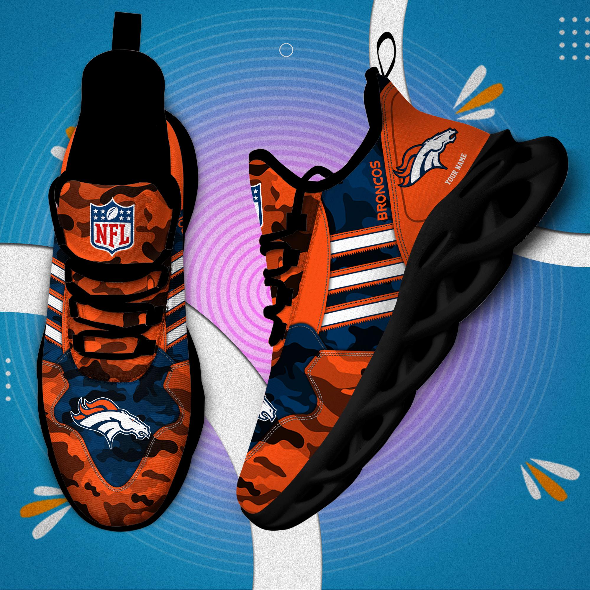 Personalized Denver Broncos Max Soul Shoes Sneakers for Men And Women – NFL Football Fan Shoes, Team Sneakers - Image 5