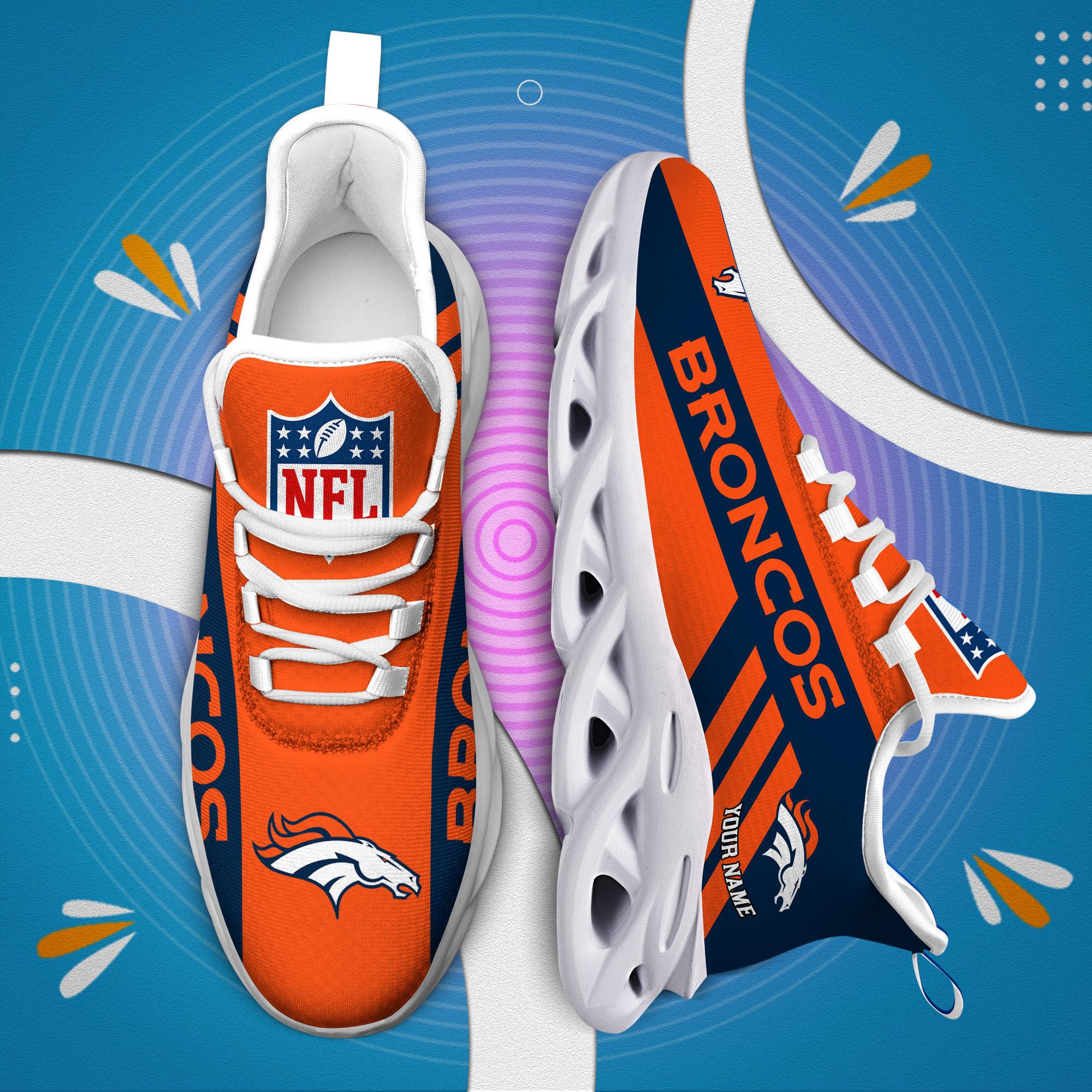 Personalized Denver Broncos Max Soul Shoes Sneakers for Men And Women – NFL Football Fan Shoes, Team Sneakers - Image 7