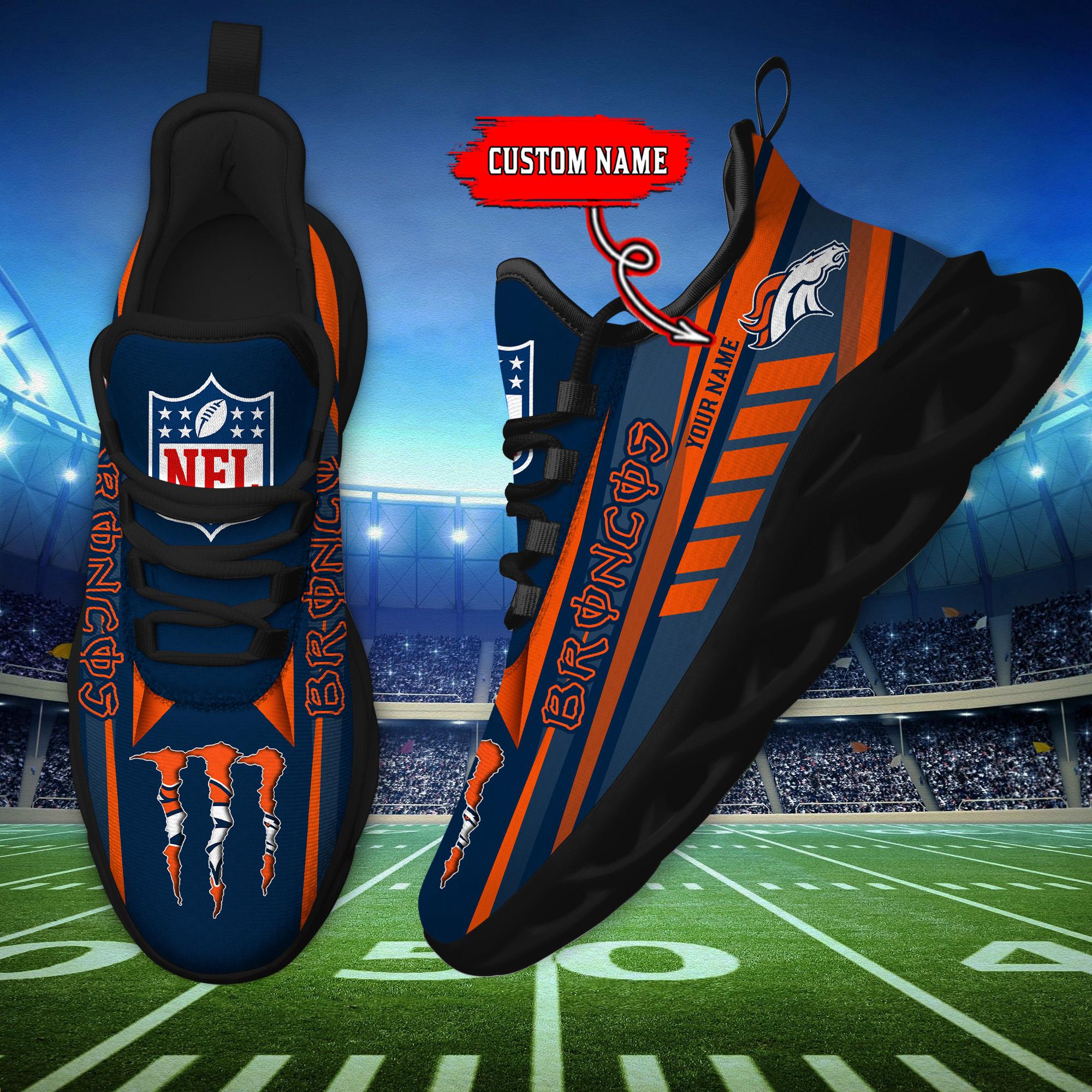 Personalized Denver Broncos Max Soul Shoes Sneakers for Men And Women – NFL Football Fan Shoes, Team Sneakers - Image 5
