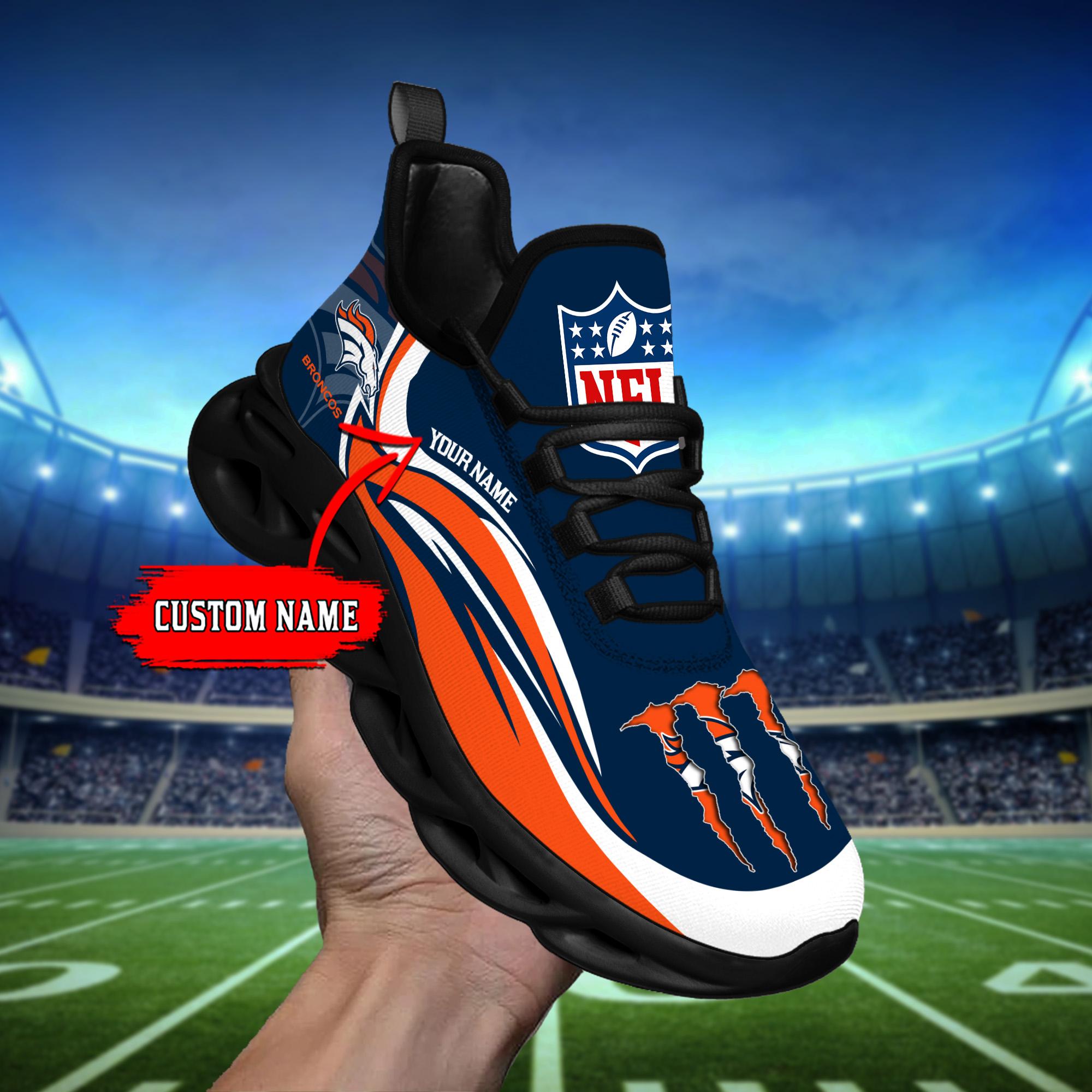 Personalized Denver Broncos Max Soul Shoes Sneakers for Men And Women – NFL Football Fan Shoes, Team Sneakers - Image 6