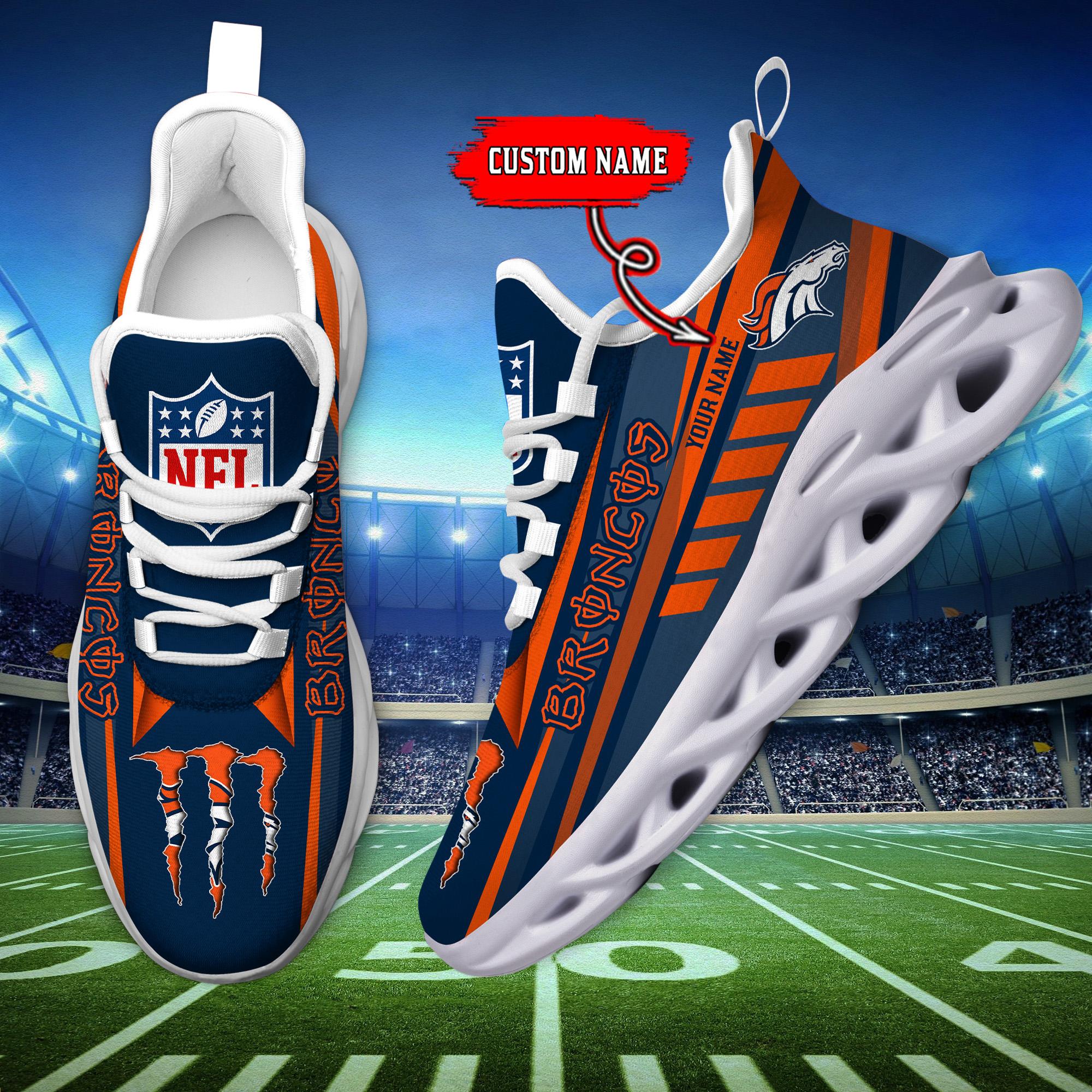 Personalized Denver Broncos Max Soul Shoes Sneakers for Men And Women – NFL Football Fan Shoes, Team Sneakers - Image 6