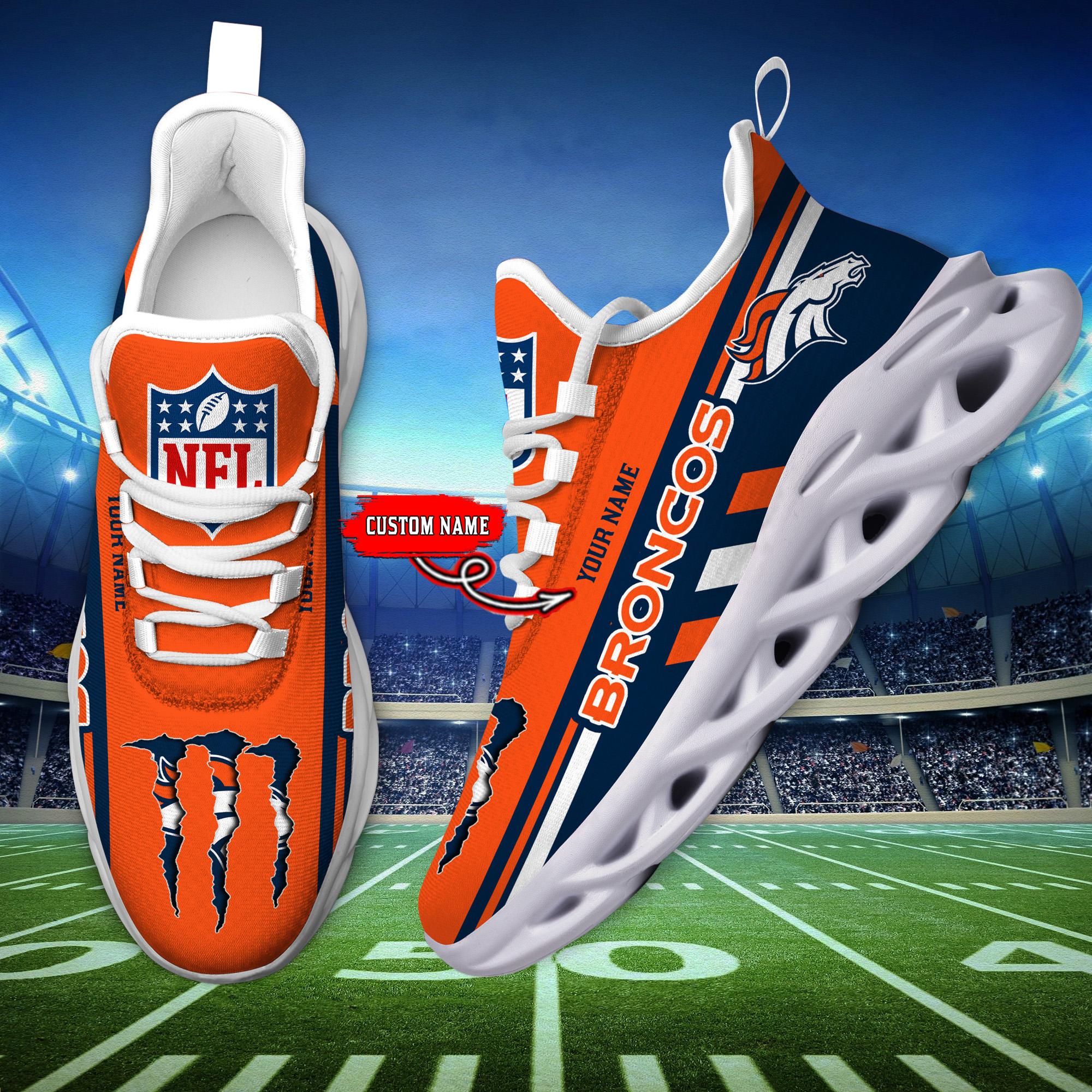 Personalized Denver Broncos Max Soul Shoes Sneakers for Men And Women – NFL Football Fan Shoes, Team Sneakers - Image 7