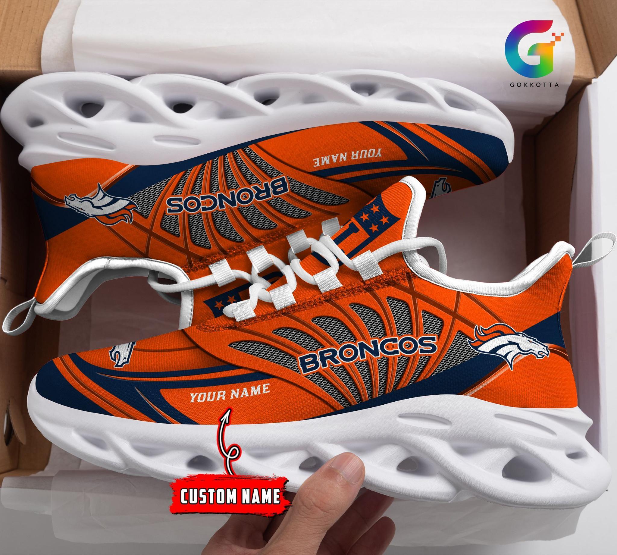 Personalized Denver Broncos Max Soul Shoes Sneakers for Men And Women – NFL Football Fan Shoes, Team Sneakers - Image 3