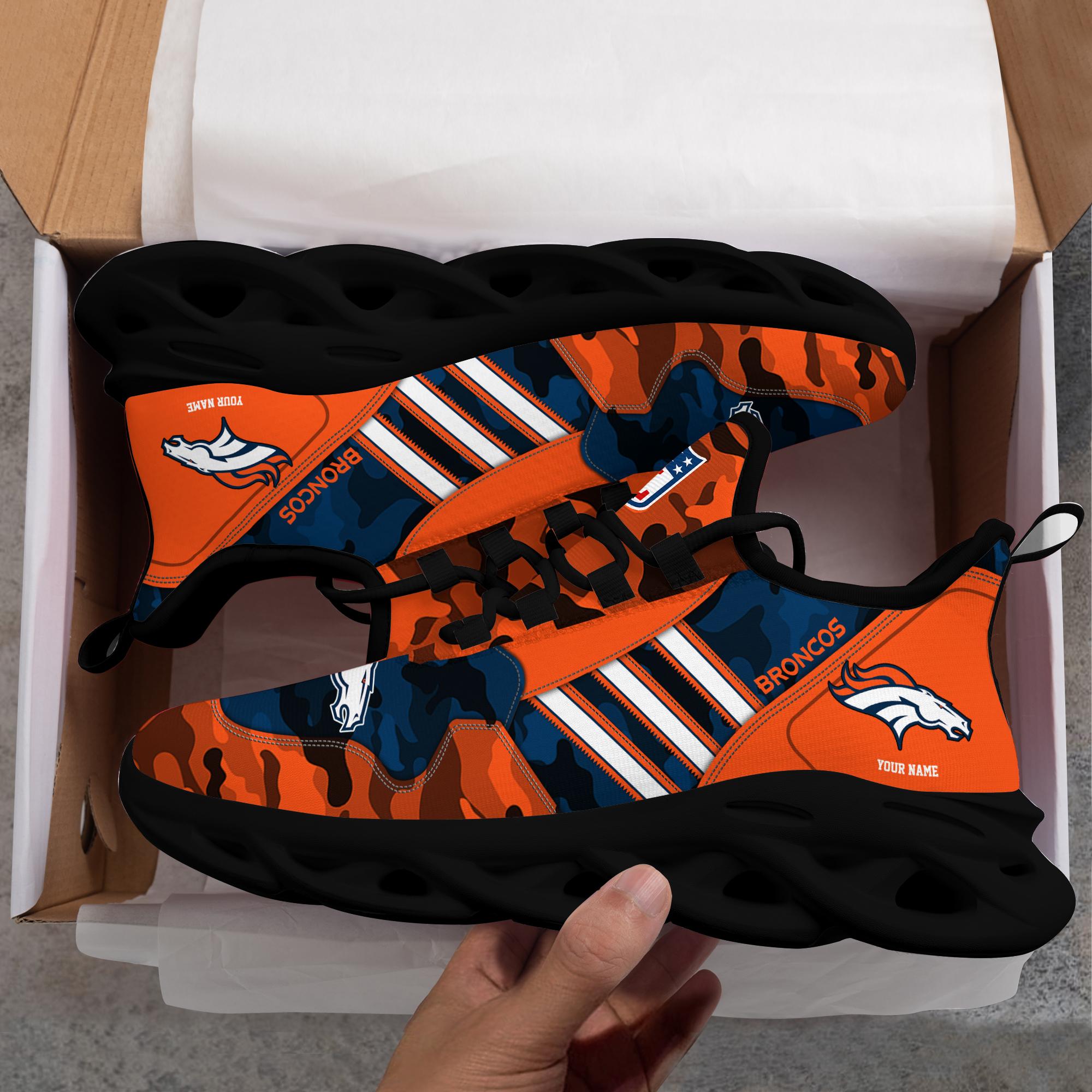 Personalized Denver Broncos Max Soul Shoes Sneakers for Men And Women – NFL Football Fan Shoes, Team Sneakers - Image 3