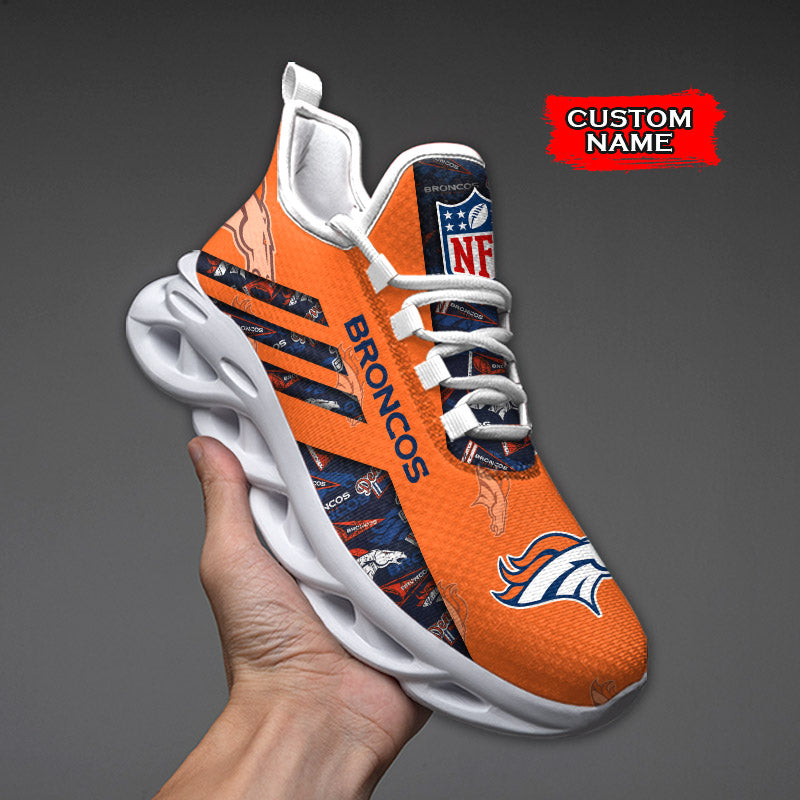 Personalized Denver Broncos NFL Max Soul Shoes Sneakers for Men And Women – NFL Football Fan Shoes, Team Sneakers