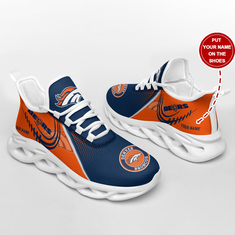 Personalized Denver Broncos NFL Max Soul Shoes Sneakers for Men And Women – NFL Football Fan Shoes, Team Sneakers