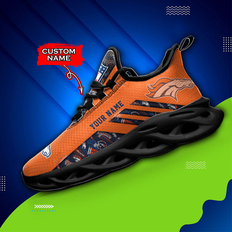 Personalized Denver Broncos NFL Max Soul Shoes Sneakers for Men And Women – NFL Football Fan Shoes, Team Sneakers - Image 5