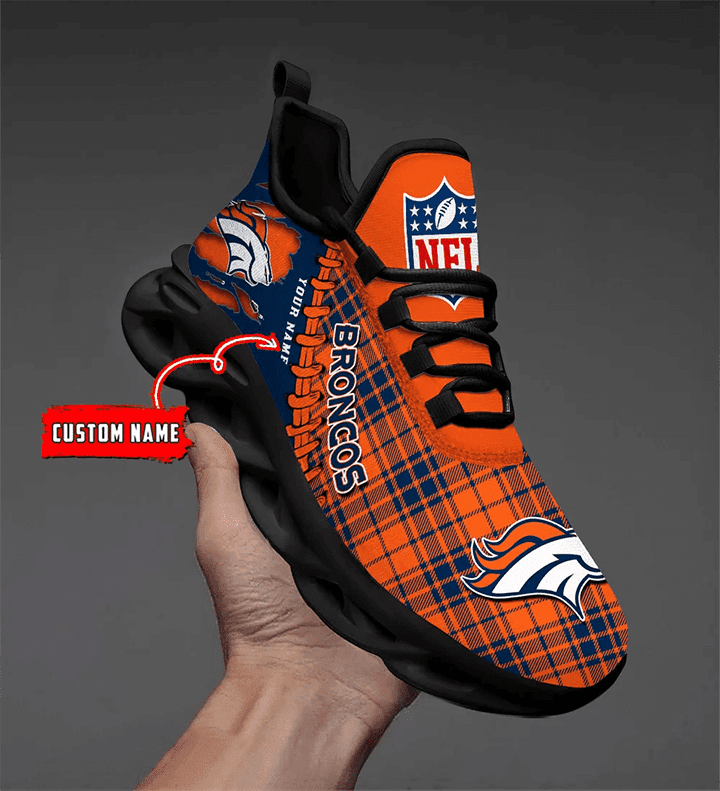 Personalized Denver Broncos NFL Max Soul Shoes Sneakers for Men And Women – NFL Football Fan Shoes, Team Sneakers - Image 4