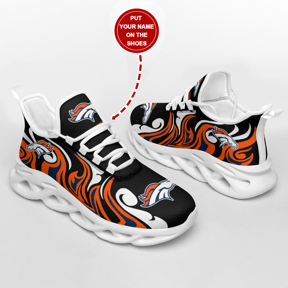 Personalized Denver Broncos NFL Max Soul Shoes Sneakers for Men And Women – NFL Football Fan Shoes, Team Sneakers - Image 4