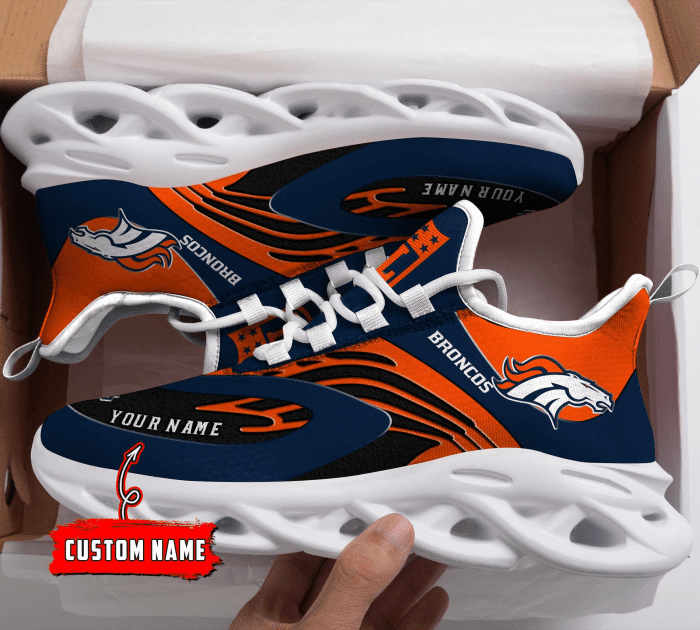 Personalized Denver Broncos NFL Max Soul Shoes Sneakers for Men And Women – NFL Football Fan Shoes, Team Sneakers