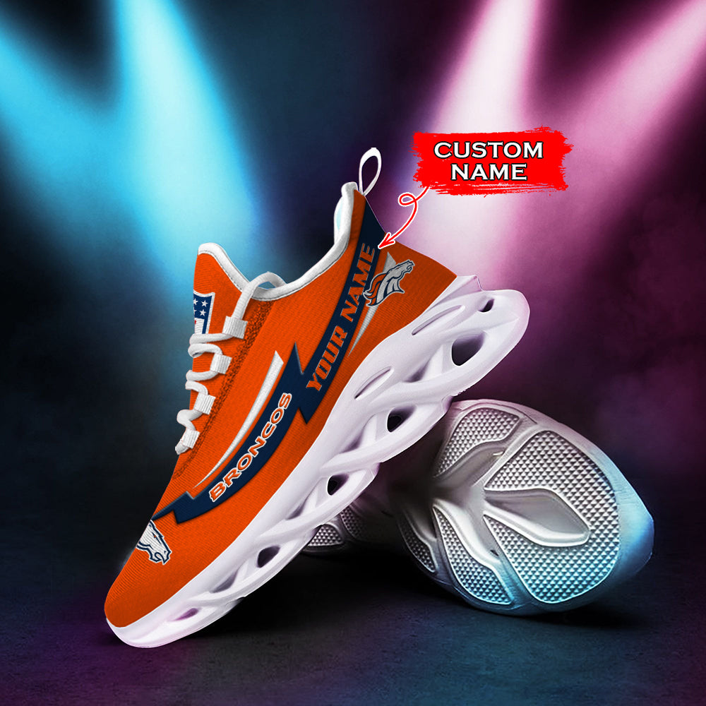 Personalized Denver Broncos NFL Max Soul Shoes Sneakers for Men And Women – NFL Football Fan Shoes, Team Sneakers - Image 3