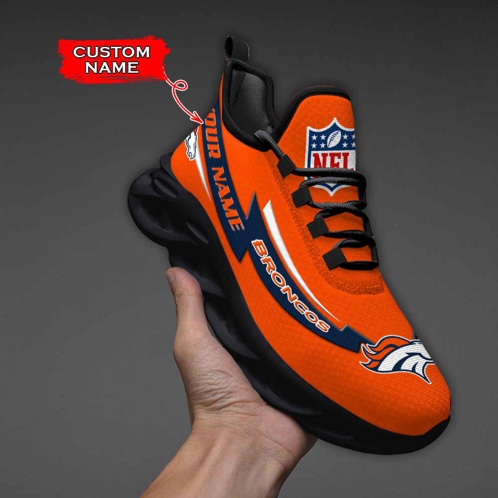 Personalized Denver Broncos NFL Max Soul Shoes Sneakers for Men And Women – NFL Football Fan Shoes, Team Sneakers - Image 5