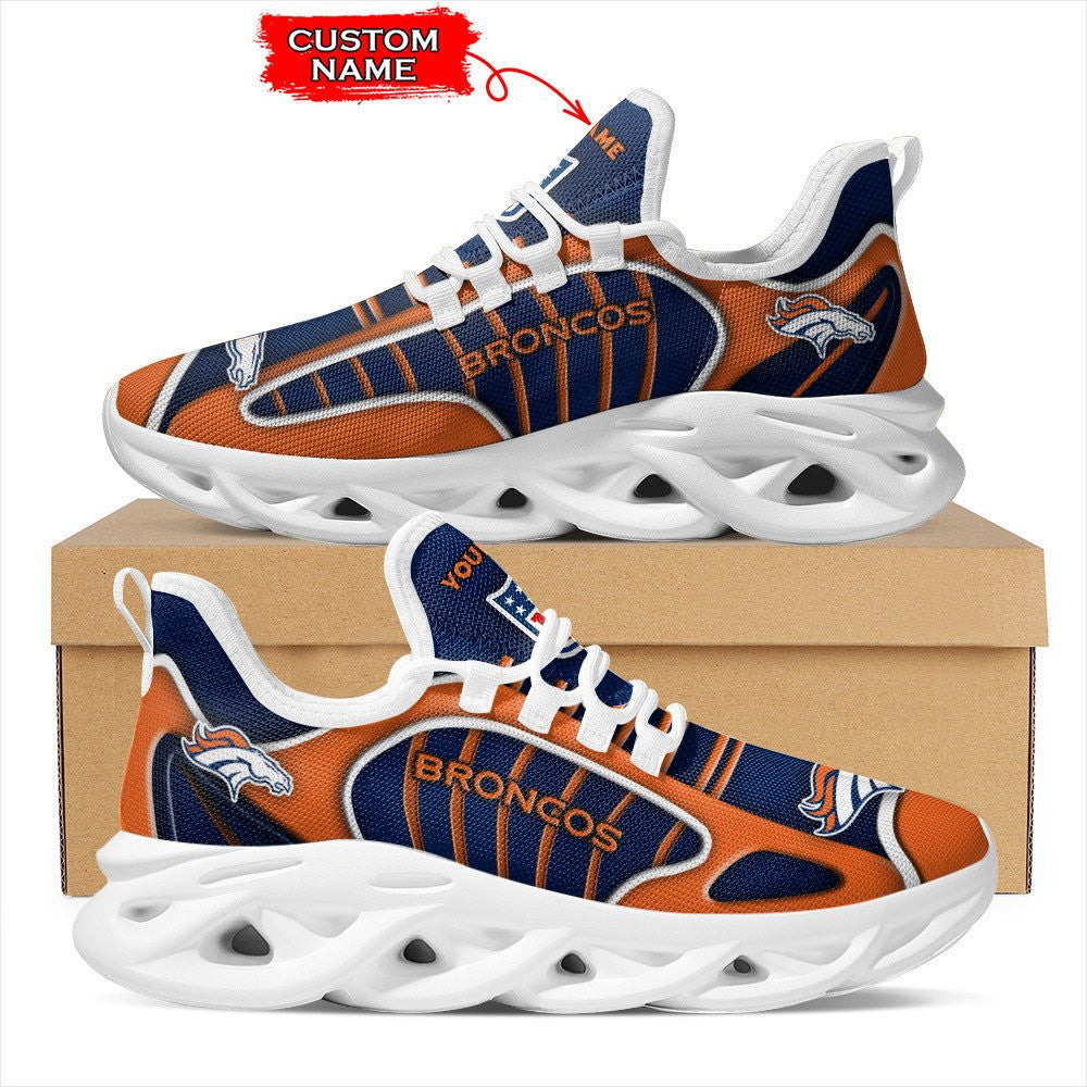 Personalized Denver Broncos NFL Max Soul Shoes Sneakers for Men And Women – NFL Football Fan Shoes, Team Sneakers