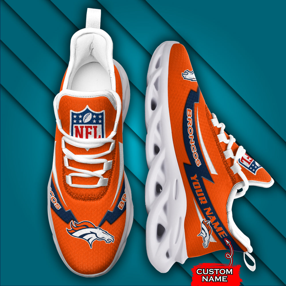 Personalized Denver Broncos NFL Max Soul Shoes Sneakers for Men And Women – NFL Football Fan Shoes, Team Sneakers - Image 4