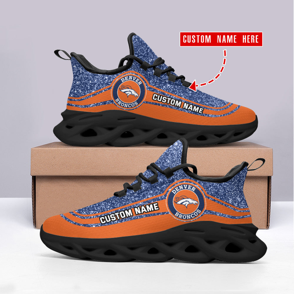Personalized Denver Broncos NFL Max Soul Shoes Sneakers for Men And Women – NFL Football Fan Shoes, Team Sneakers