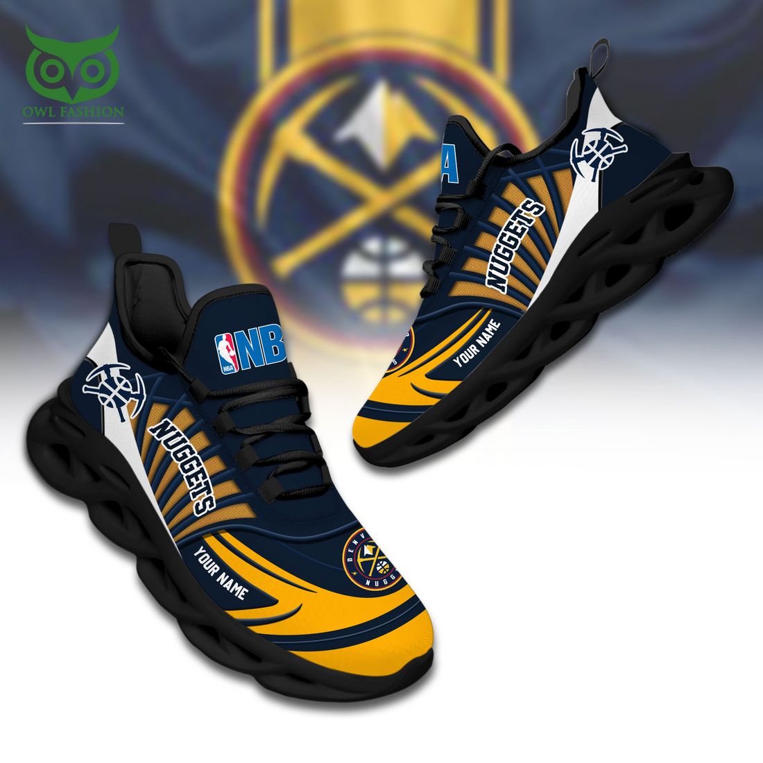 Personalized Denver Nuggets Max Soul Shoes Sneakers for Men And Women – Casual Shoes, Streetwear Shoes - Image 3
