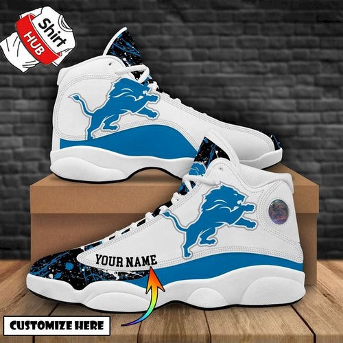 Personalized Detroit Lions JD13 Sneakers Shoes for Men & Women | Custom Fan Gift