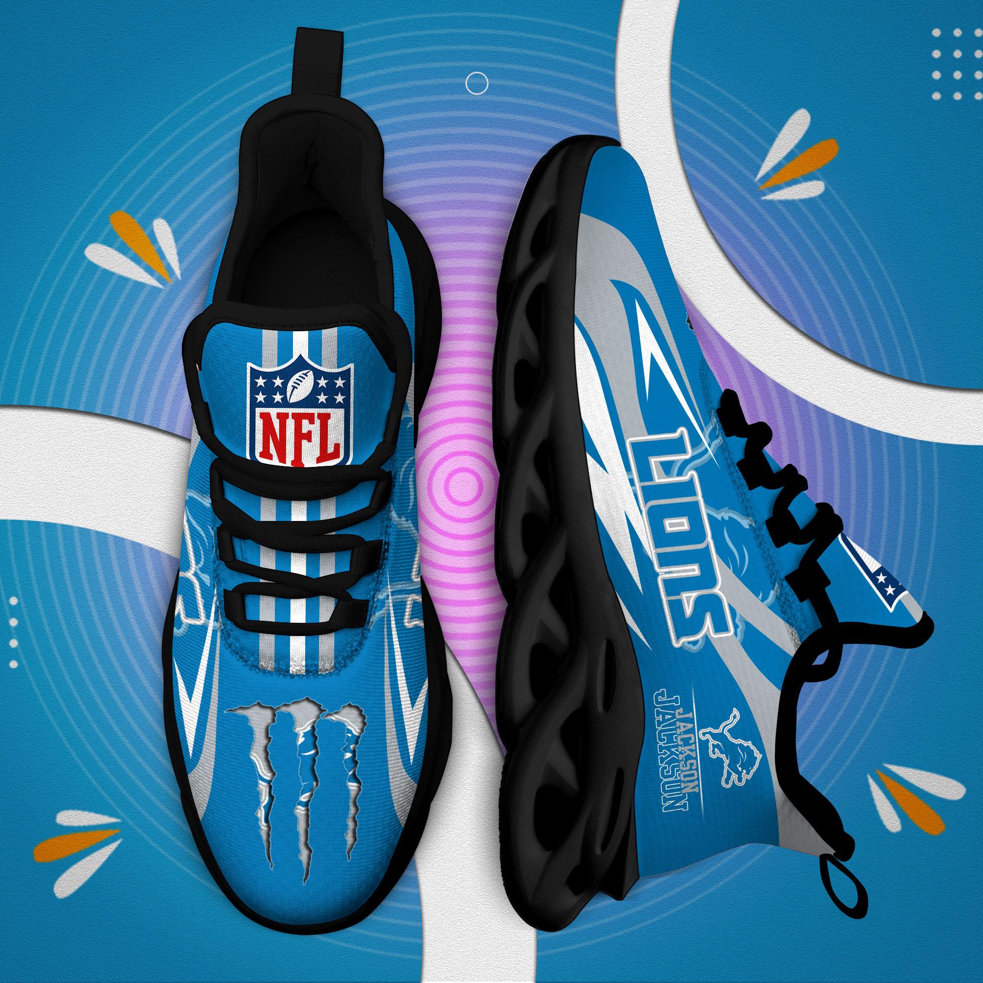 Personalized Detroit Lions Max Soul Shoes Sneakers for Men And Women – NFL Football Fan Shoes, Team Sneakers - Image 5