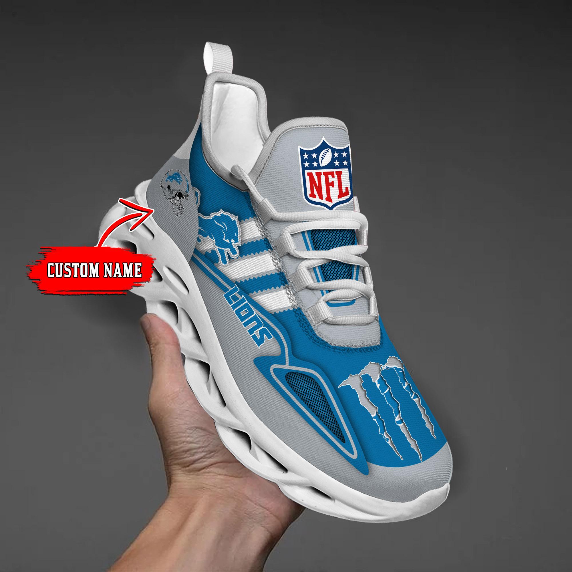 Personalized Detroit Lions Max Soul Shoes Sneakers for Men And Women – NFL Football Fan Shoes, Team Sneakers