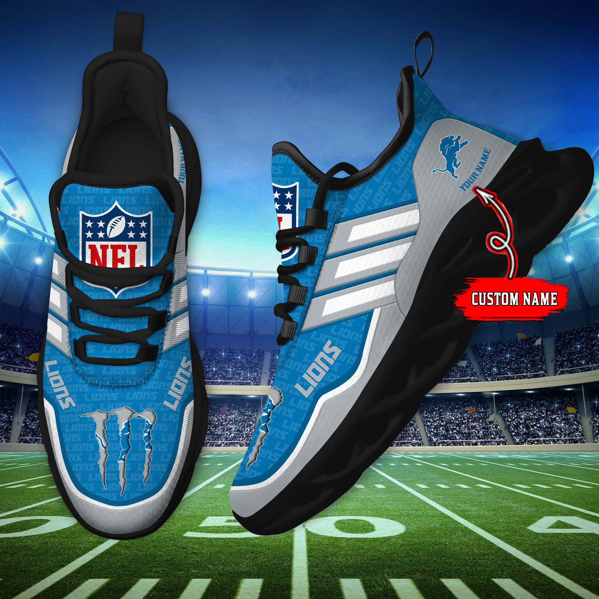 Personalized Detroit Lions Max Soul Shoes Sneakers for Men And Women – NFL Football Fan Shoes, Team Sneakers - Image 7