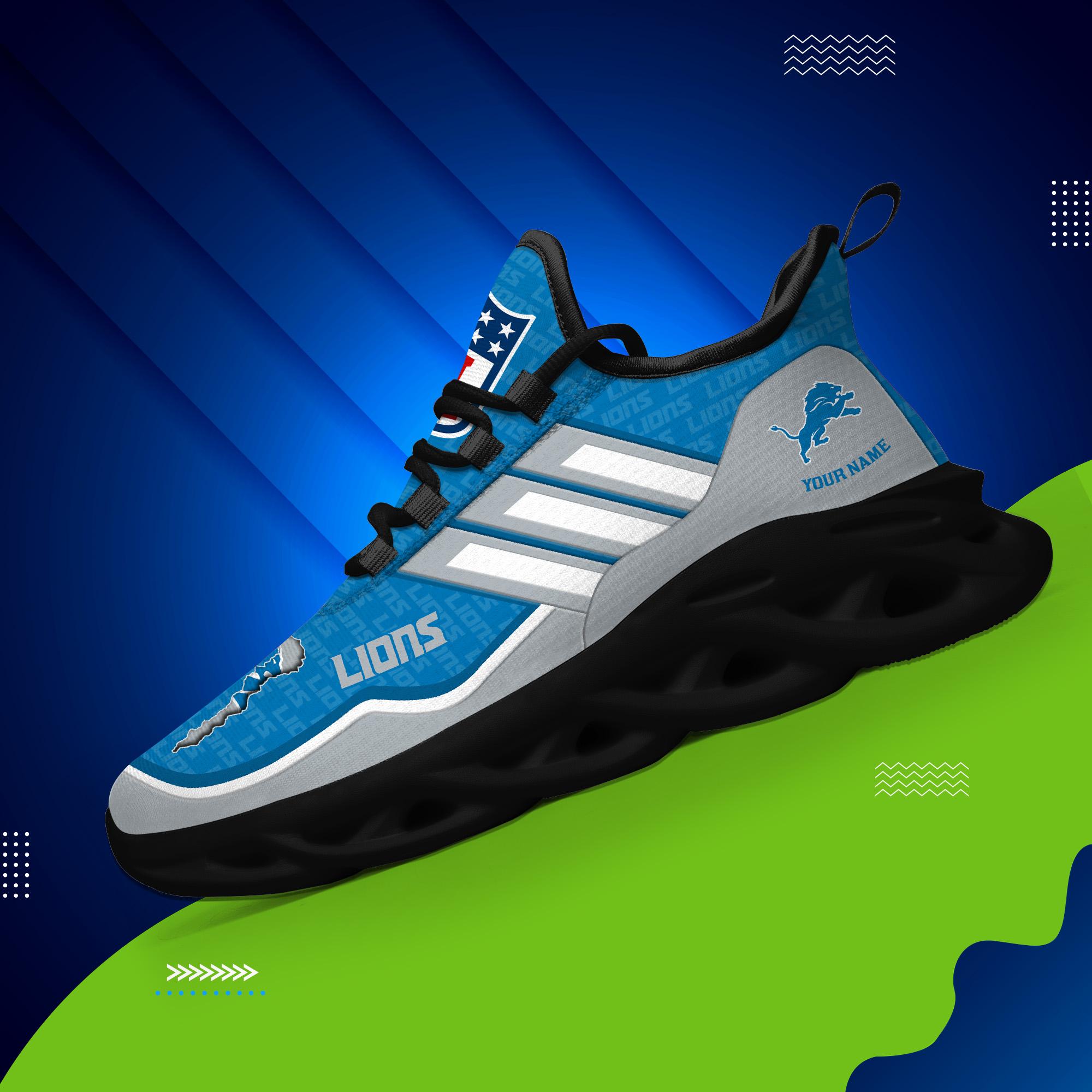 Personalized Detroit Lions Max Soul Shoes Sneakers for Men And Women – NFL Football Fan Shoes, Team Sneakers - Image 4