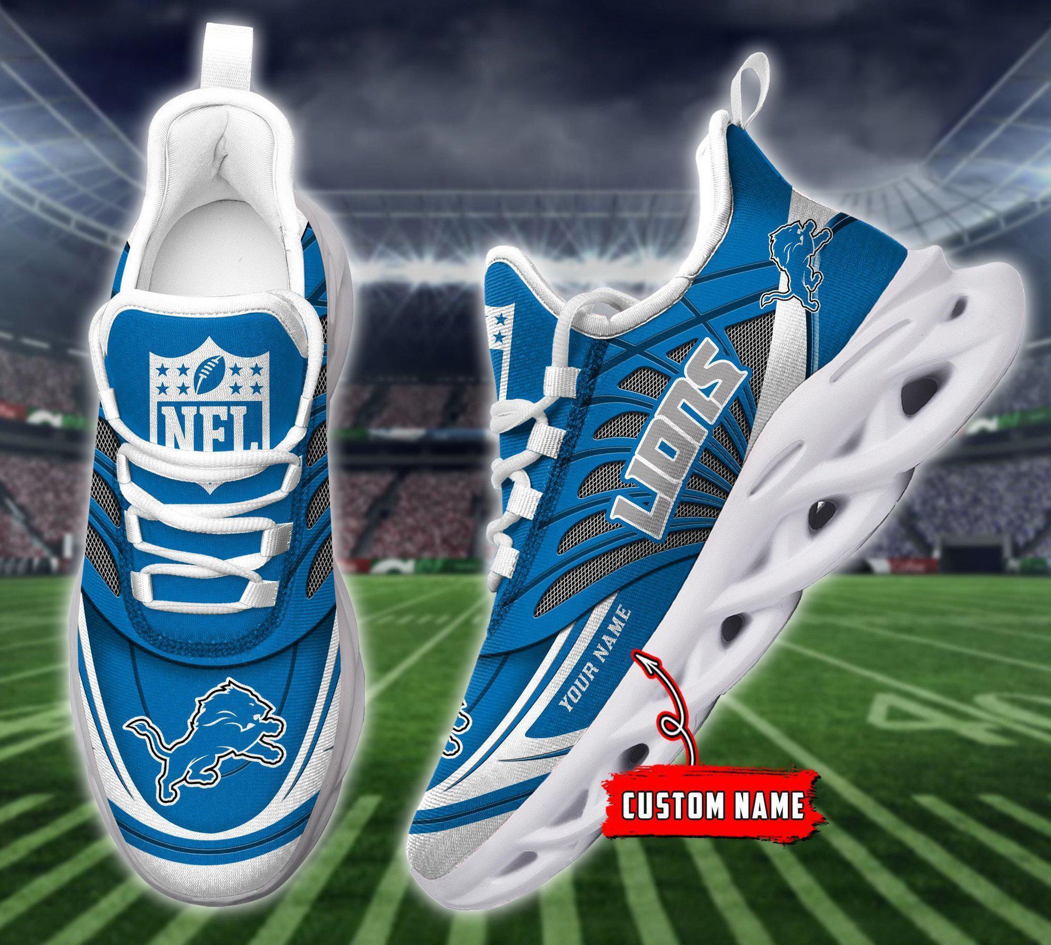 Personalized Detroit Lions Max Soul Shoes Sneakers for Men And Women – NFL Football Fan Shoes, Team Sneakers - Image 4