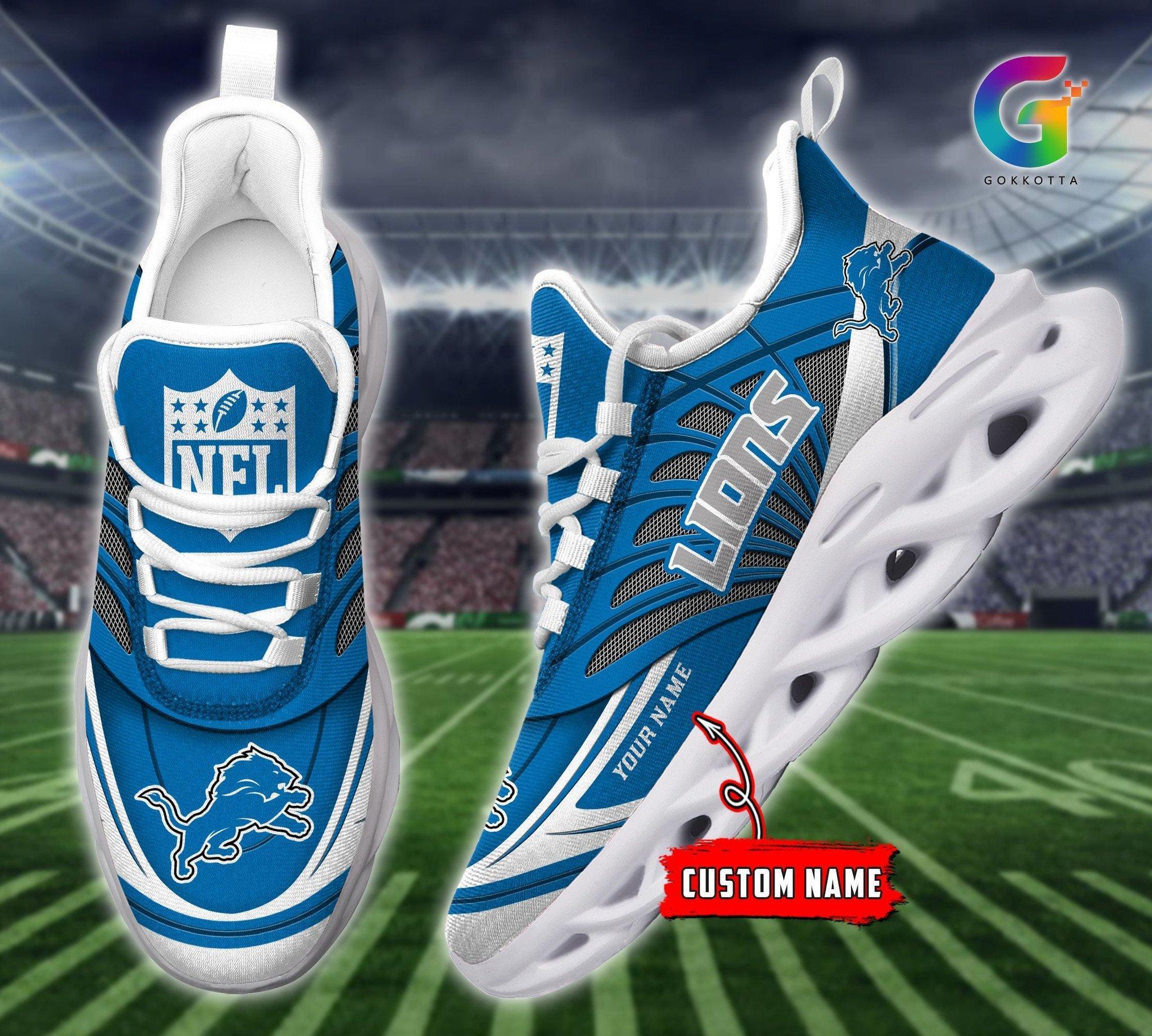Personalized Detroit Lions Max Soul Shoes Sneakers for Men And Women – NFL Football Fan Shoes, Team Sneakers