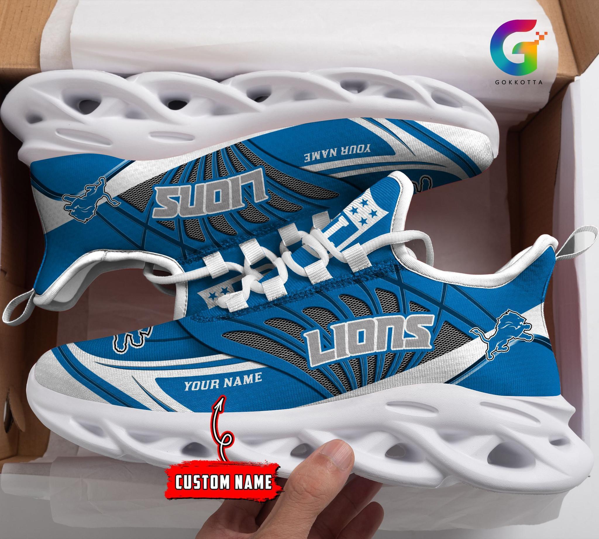 Personalized Detroit Lions Max Soul Shoes Sneakers for Men And Women – NFL Football Fan Shoes, Team Sneakers - Image 3