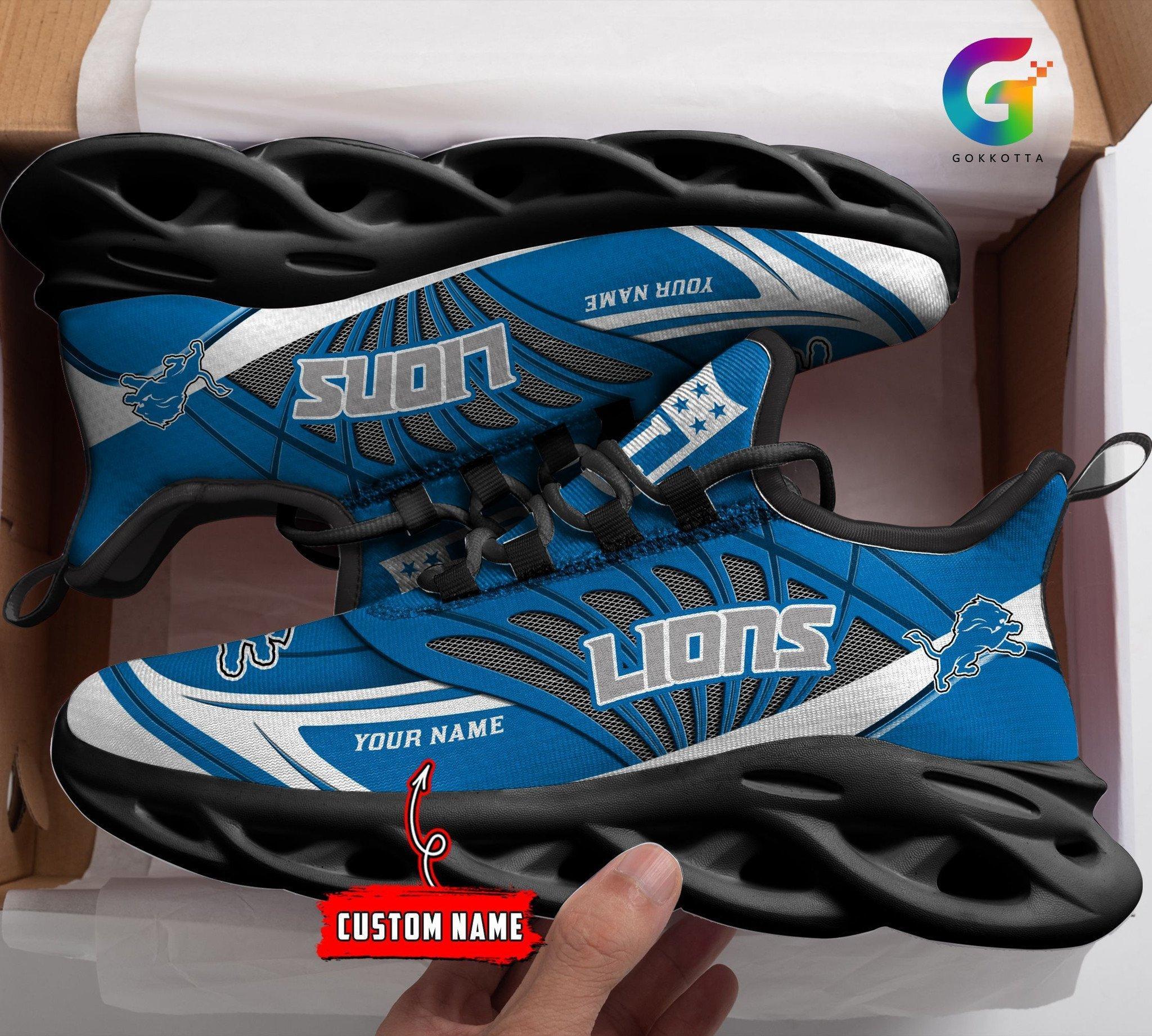 Personalized Detroit Lions Max Soul Shoes Sneakers for Men And Women – NFL Football Fan Shoes, Team Sneakers - Image 4