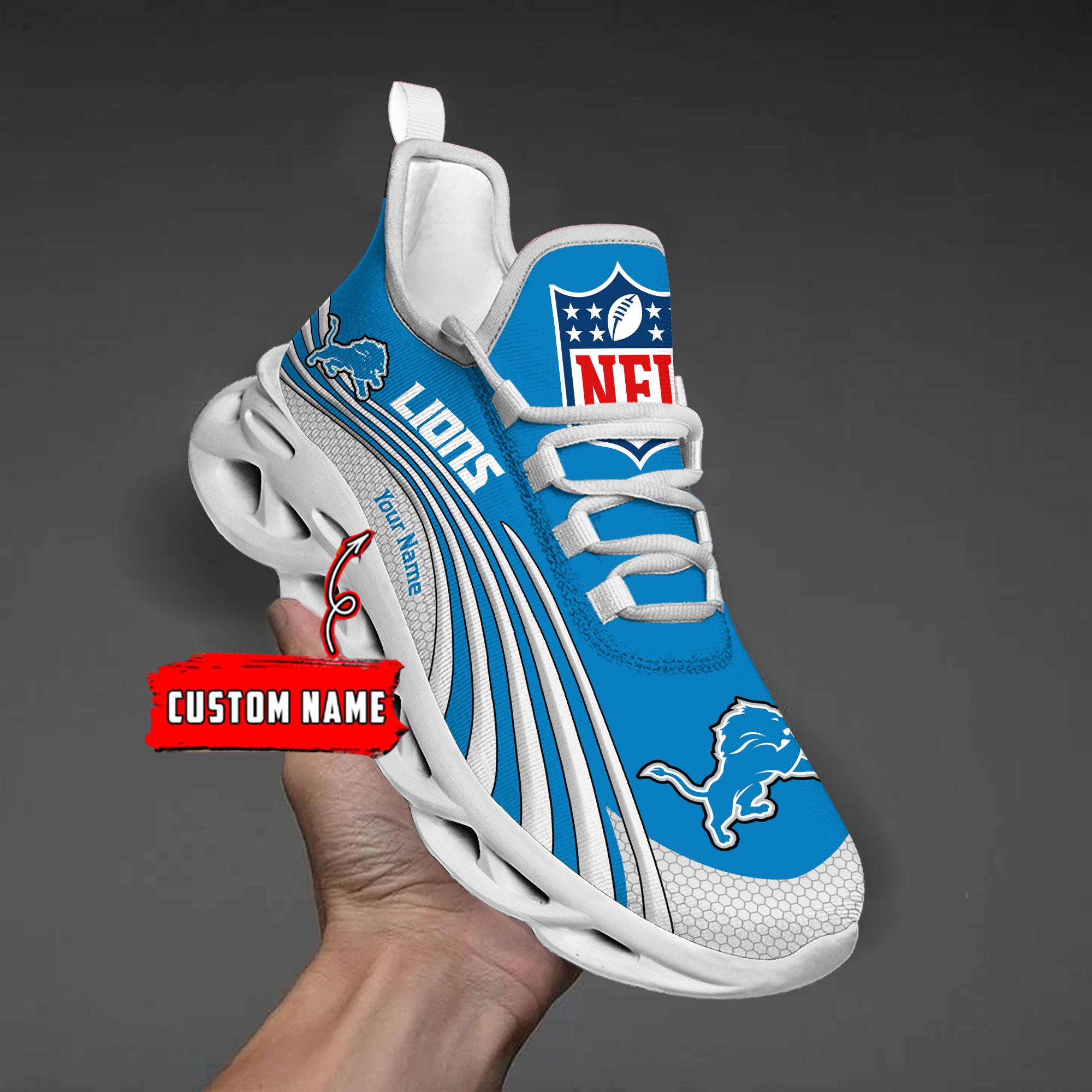 Personalized Detroit Lions Max Soul Shoes Sneakers for Men And Women – NFL Football Fan Shoes, Team Sneakers