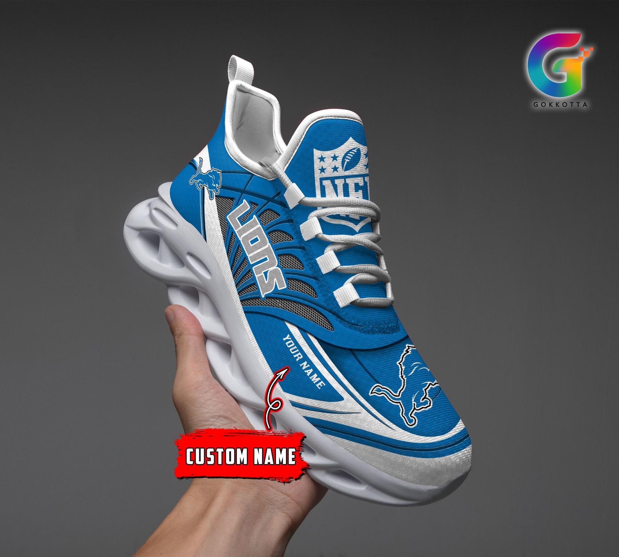 Personalized Detroit Lions Max Soul Shoes Sneakers for Men And Women – NFL Football Fan Shoes, Team Sneakers - Image 6