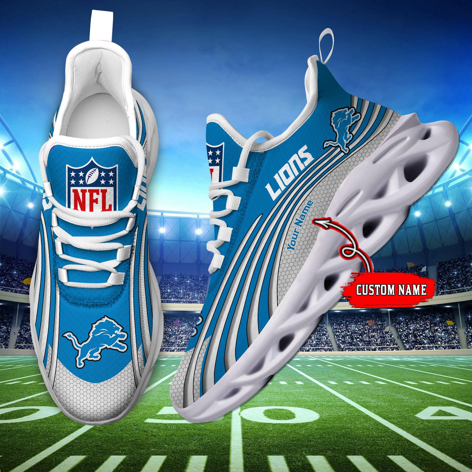 Personalized Detroit Lions Max Soul Shoes Sneakers for Men And Women – NFL Football Fan Shoes, Team Sneakers - Image 7
