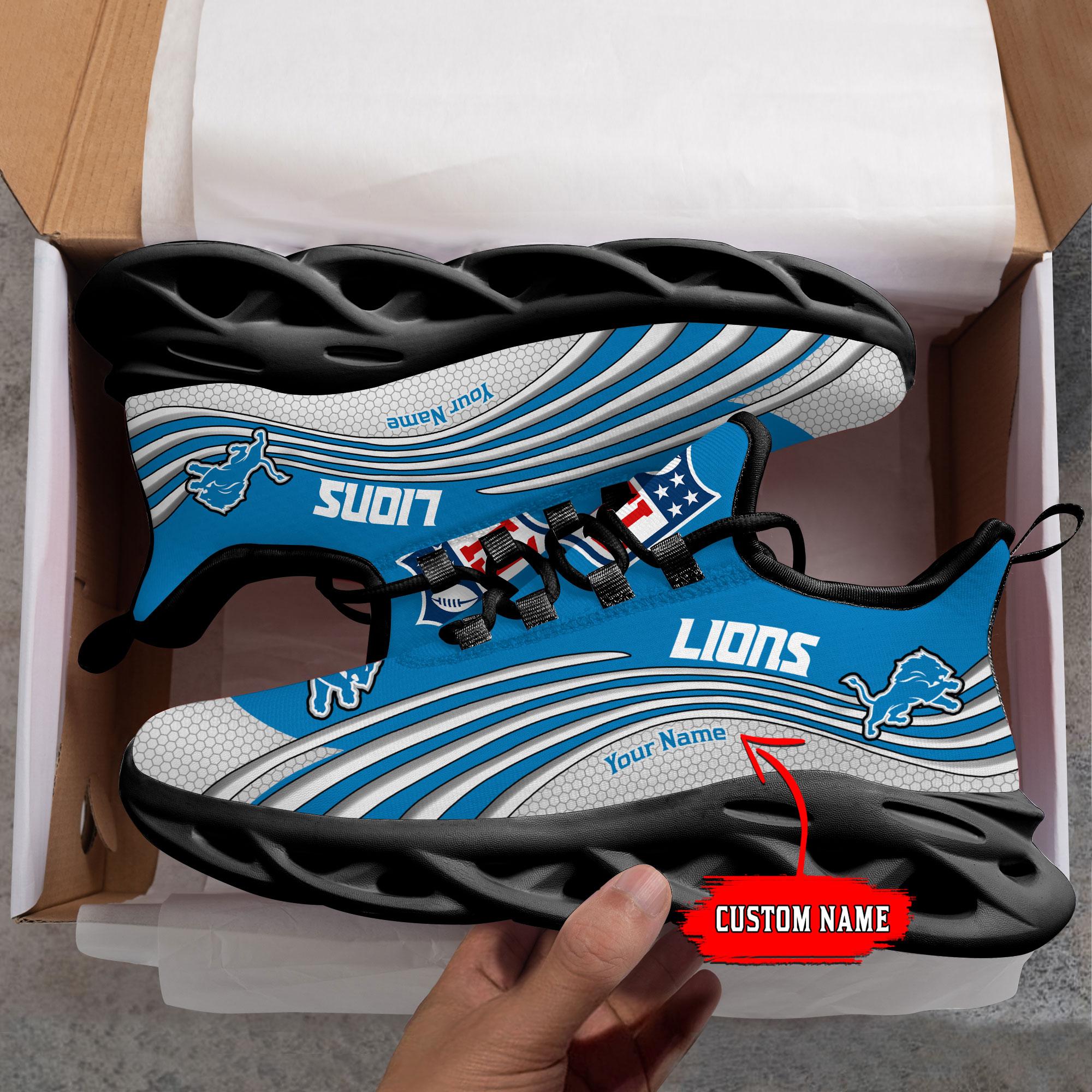 Personalized Detroit Lions Max Soul Shoes Sneakers for Men And Women – NFL Football Fan Shoes, Team Sneakers - Image 3