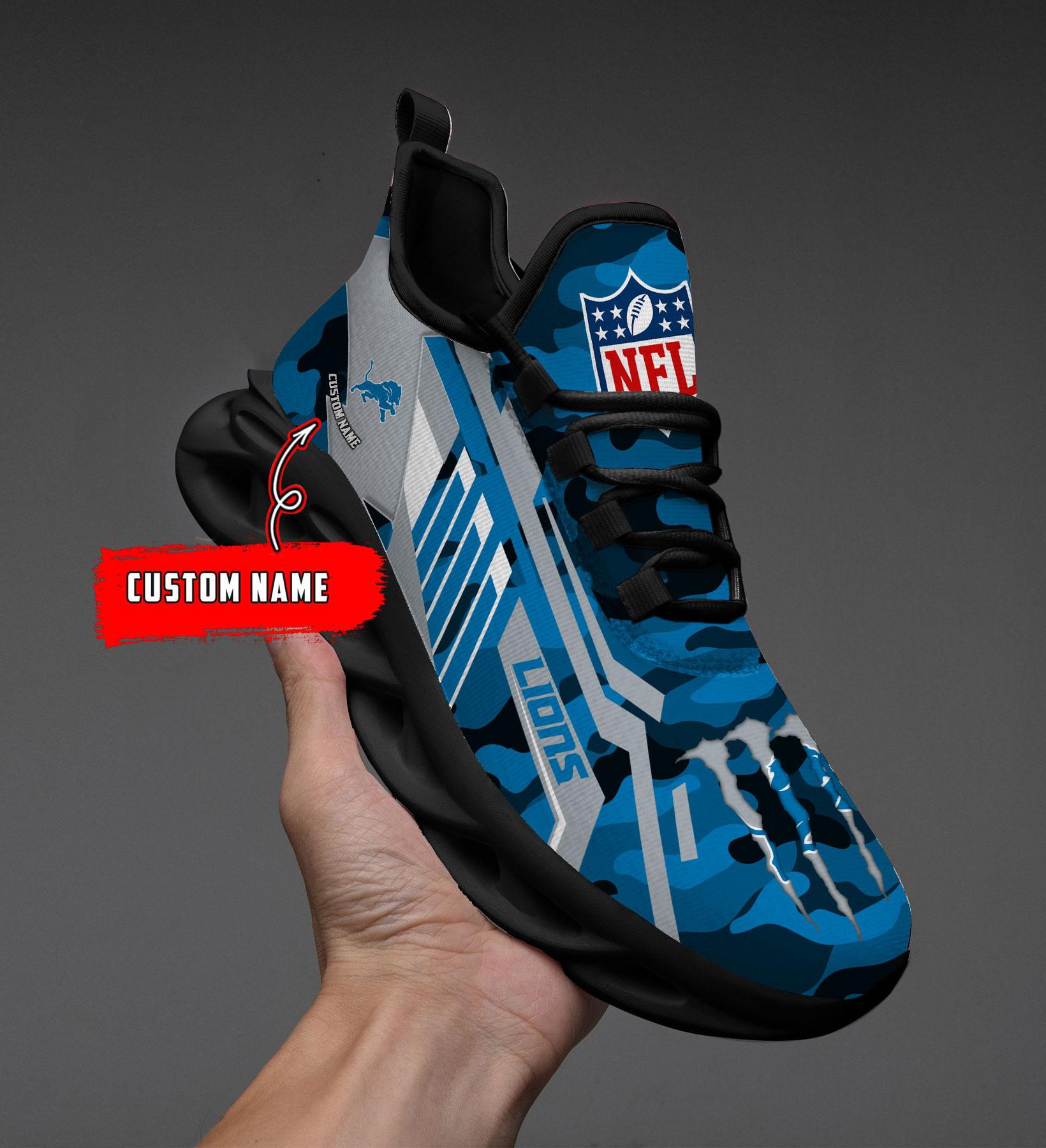 Personalized Detroit Lions Max Soul Shoes Sneakers for Men And Women – NFL Football Fan Shoes, Team Sneakers - Image 8