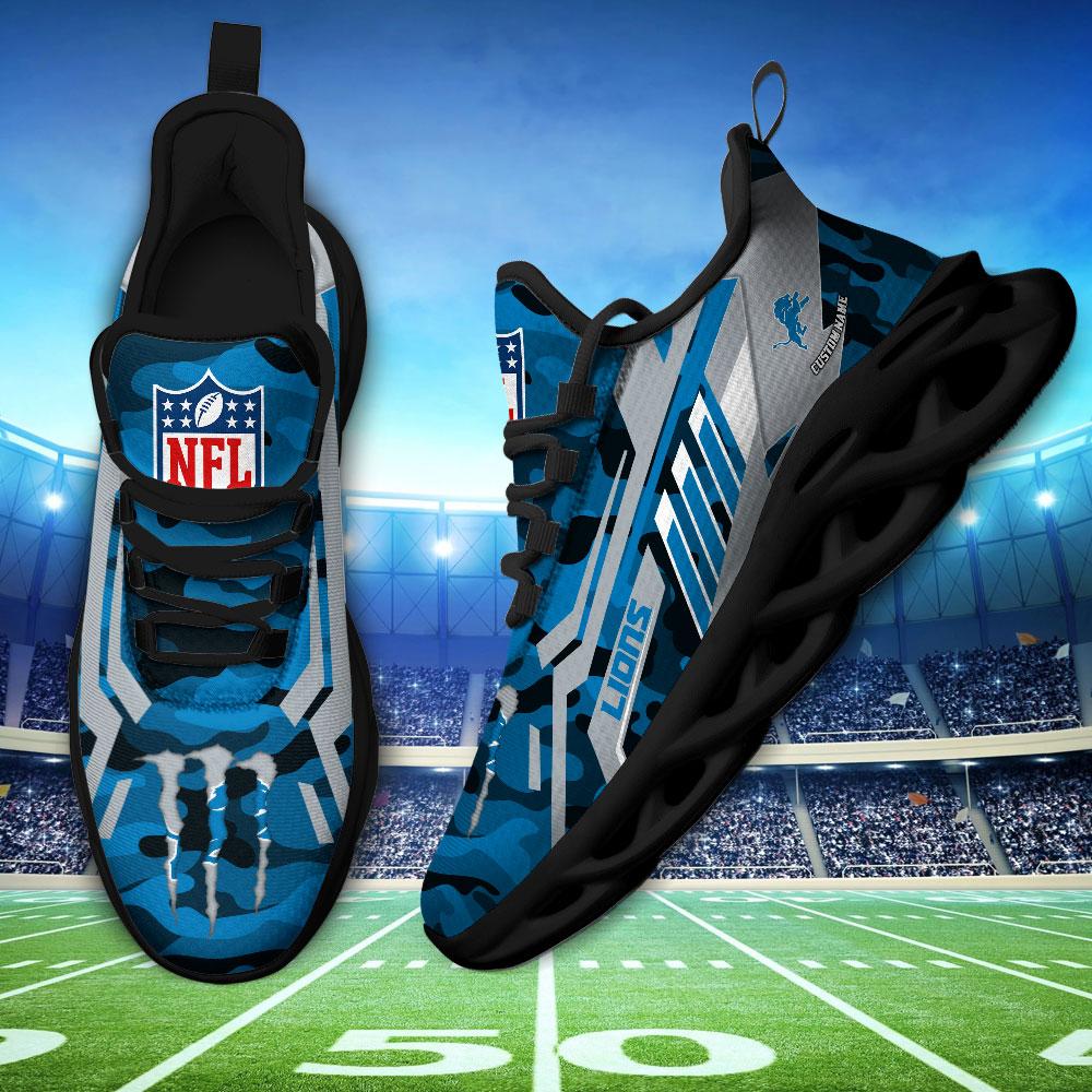 Personalized Detroit Lions Max Soul Shoes Sneakers for Men And Women – NFL Football Fan Shoes, Team Sneakers - Image 4